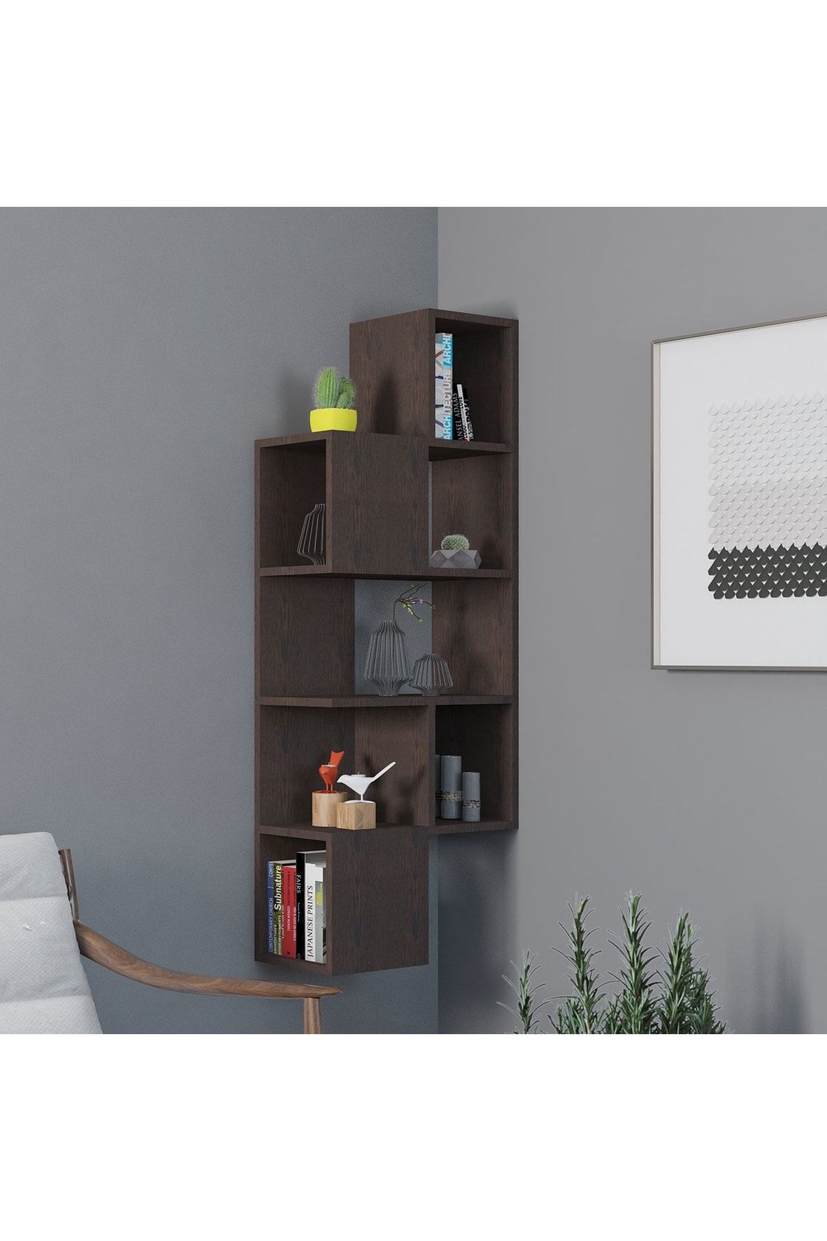 Decormet Leylak 2 Duvar Rafı Wenge