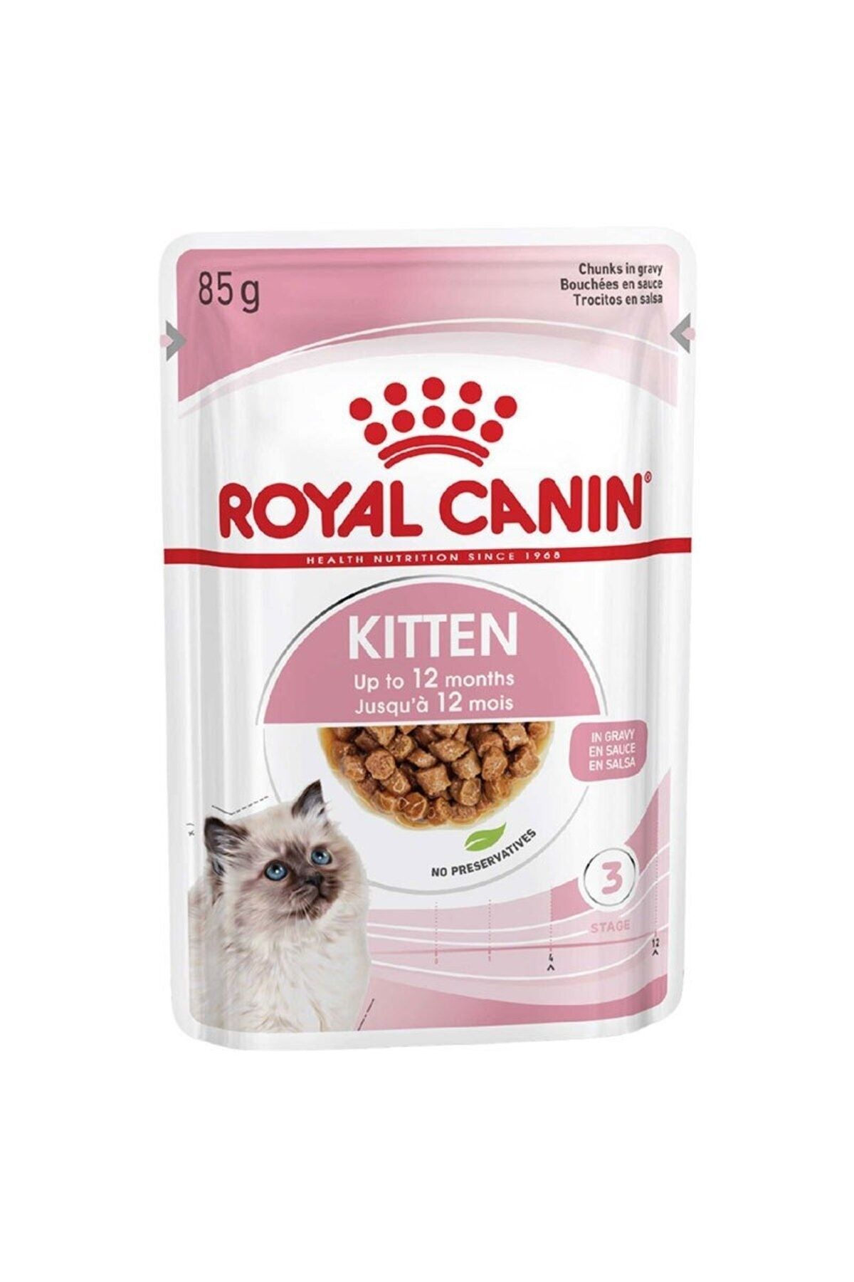 Royal Canin kitten chunks gravy 85gr