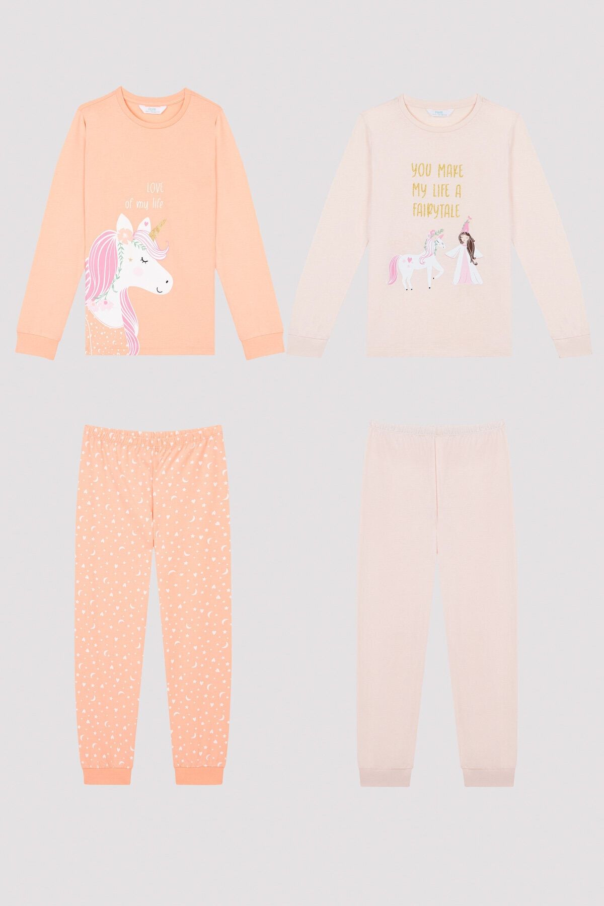 Penti Kız Çocuk Sparkle Uzun Kollu 2'li Pijama Takımı