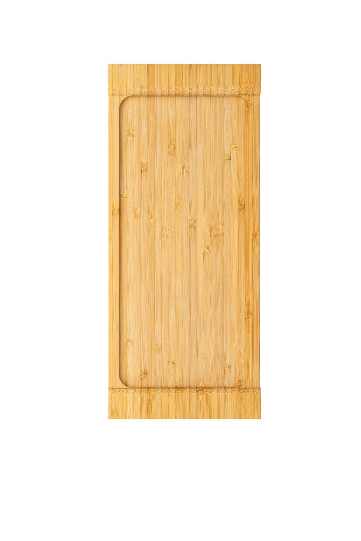 Kitchen Design Lab Orta Boy Bambu Dikdörtgen Uzun Sunum Tabağı Sunum Tepsisi 35 cm