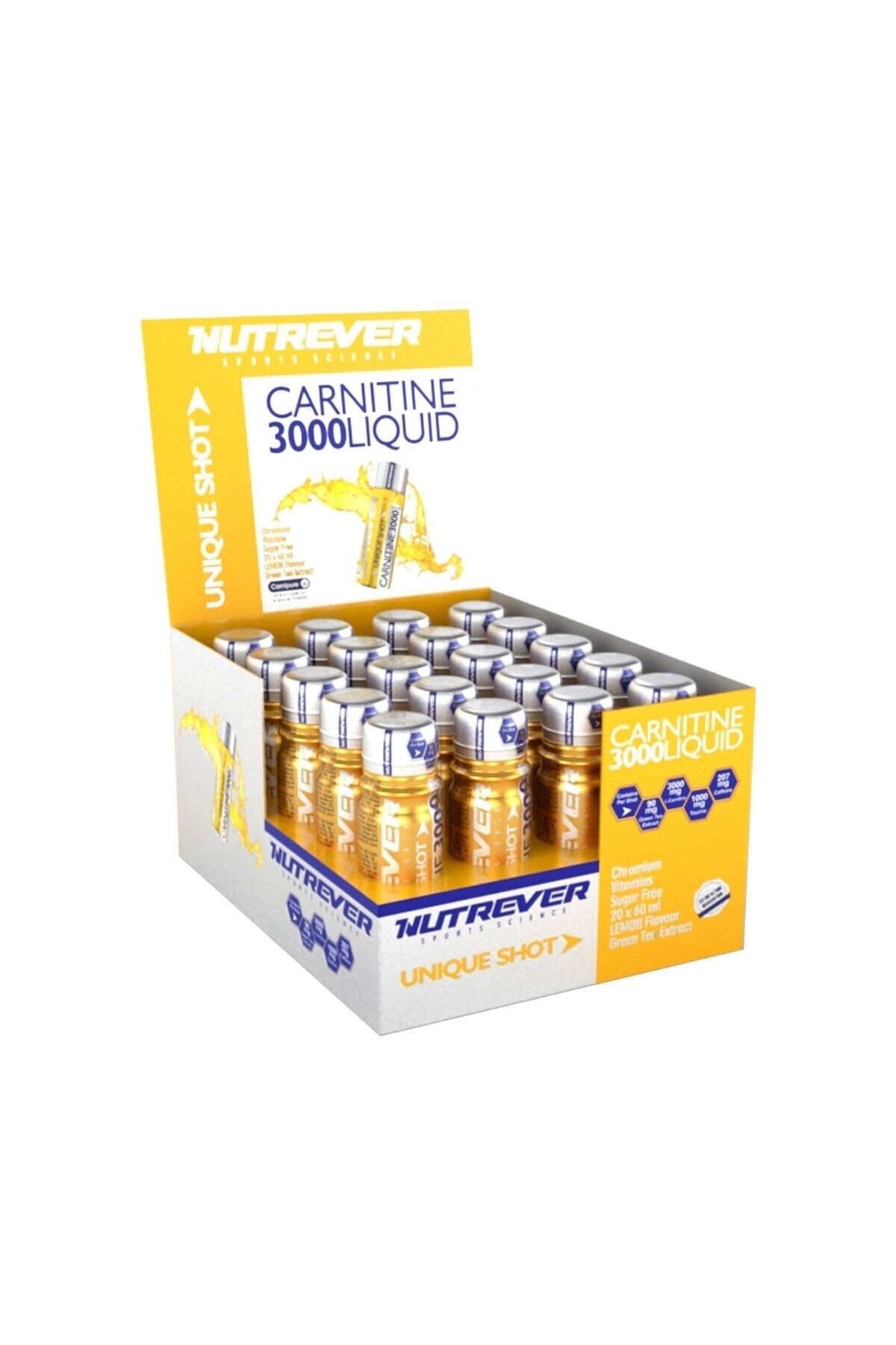 Nutrever L-Carnitine 3000 Liquid - 20 Ampul - Limon aromalı