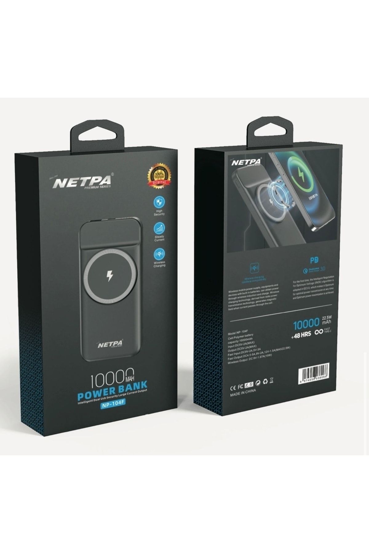 Netpa Premium Series Wıreless 10000 Mah 22.5 W Magsafe Power Bank