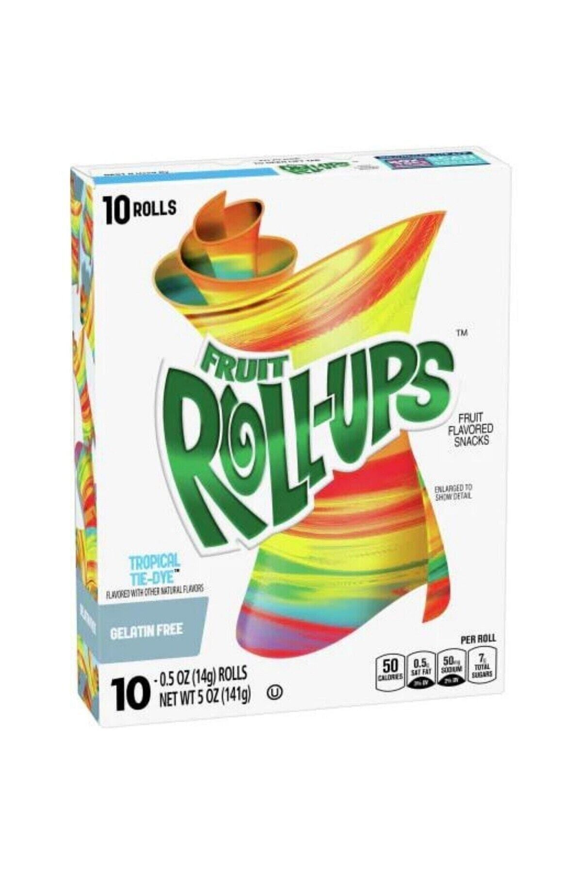 General Mills FRUIT ROLL UPS TROPICAL TIEDYE FRUIT SNACKS (10 X 141G