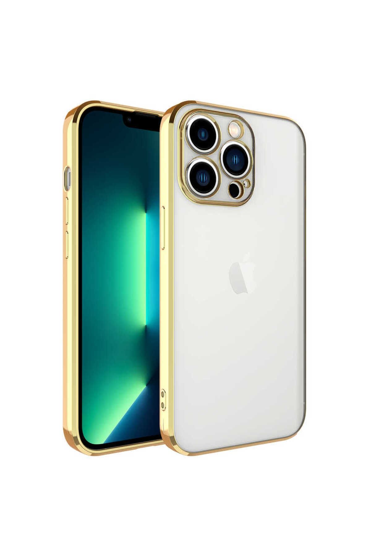Zore Uyumlu Apple iPhone 13 Pro Max Kılıf Glitter Full Renkli Silikon Kapak Zore