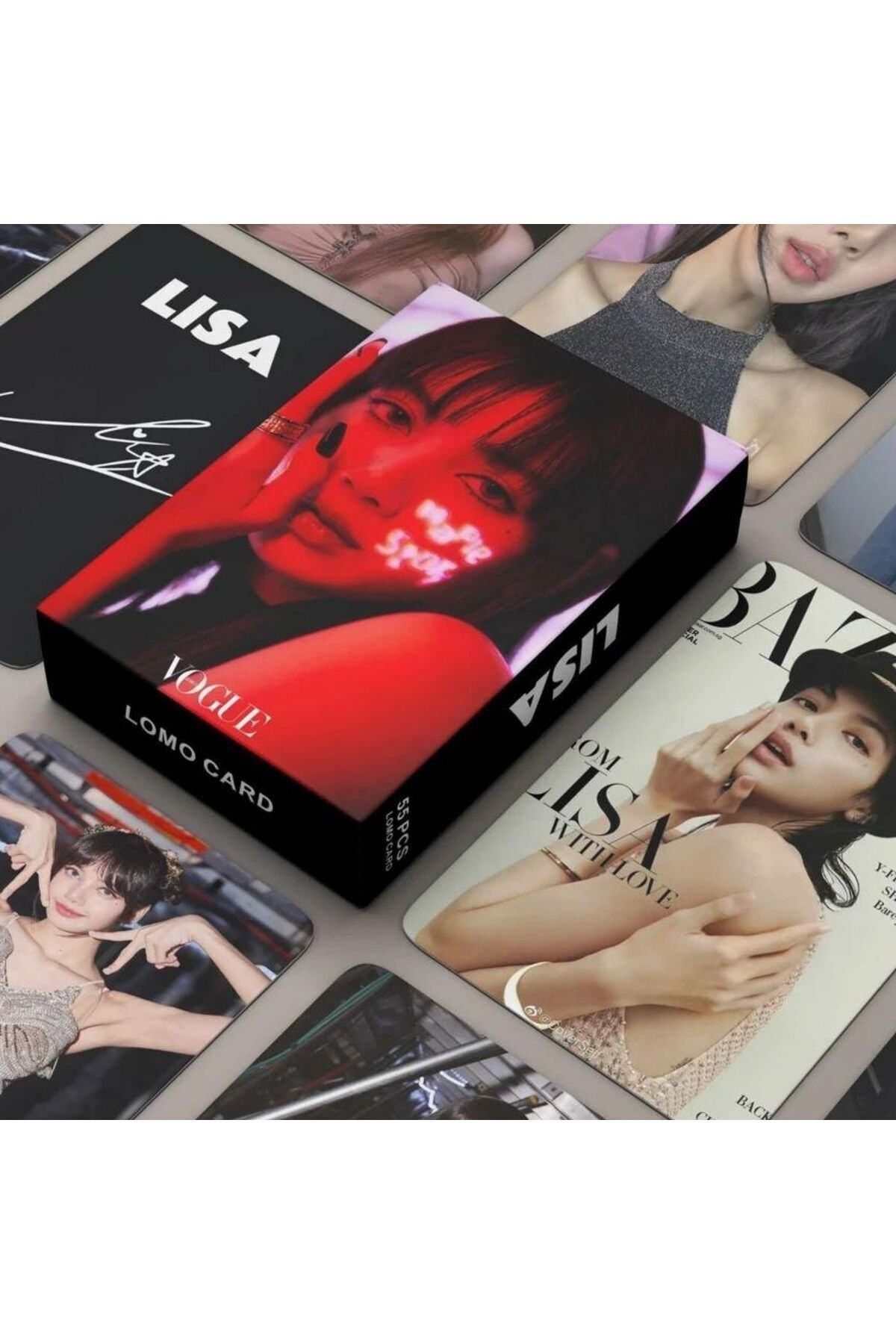 Kpop Dünyasi BLACKPINK '' Lisa '' Çift Yön Baskılı Lomo Card Seti