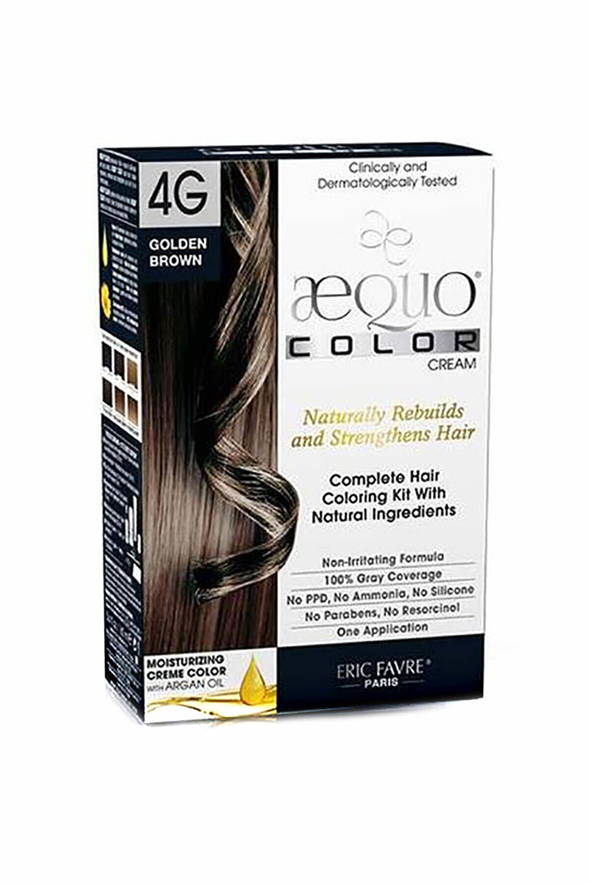 aequo color Organik Altın Kahverengi Saç Boyası - 4G Golden Brown 3525722013581