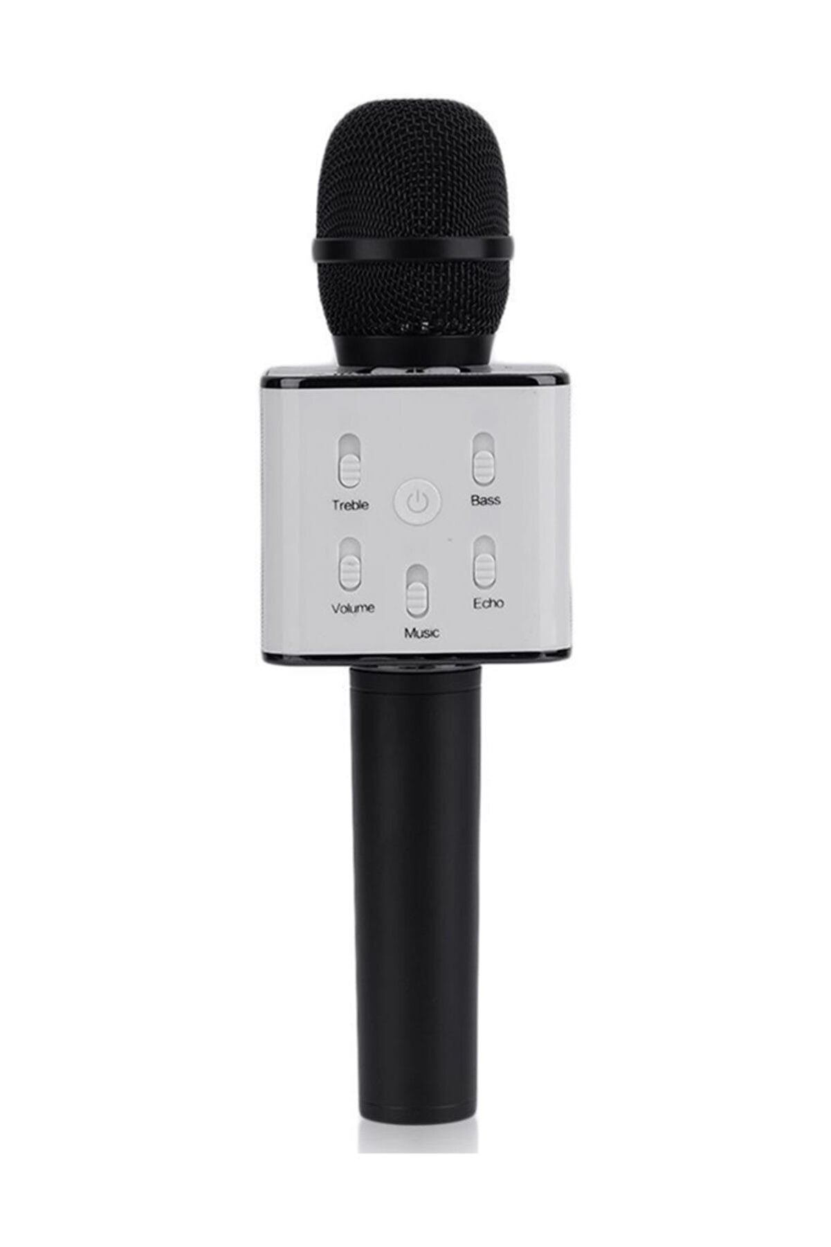 Olix Q7 Karaoke Mikrofonlu Dahili Hoparlörlü USB Flash Destekli Siyah