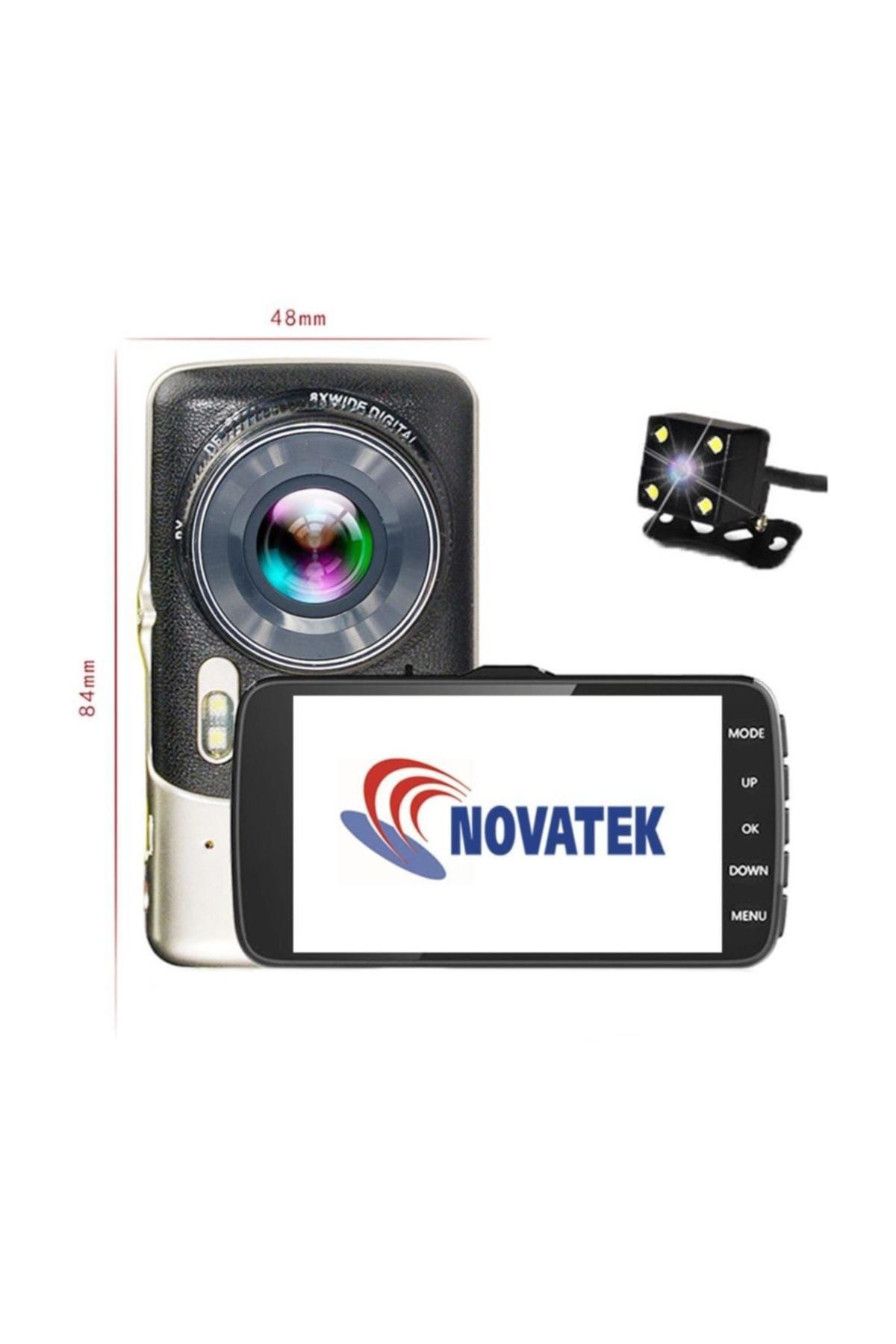 Novatek NT83D 4" IPS Ekran Full HD Çift Yönlü Metal Araç Kamera