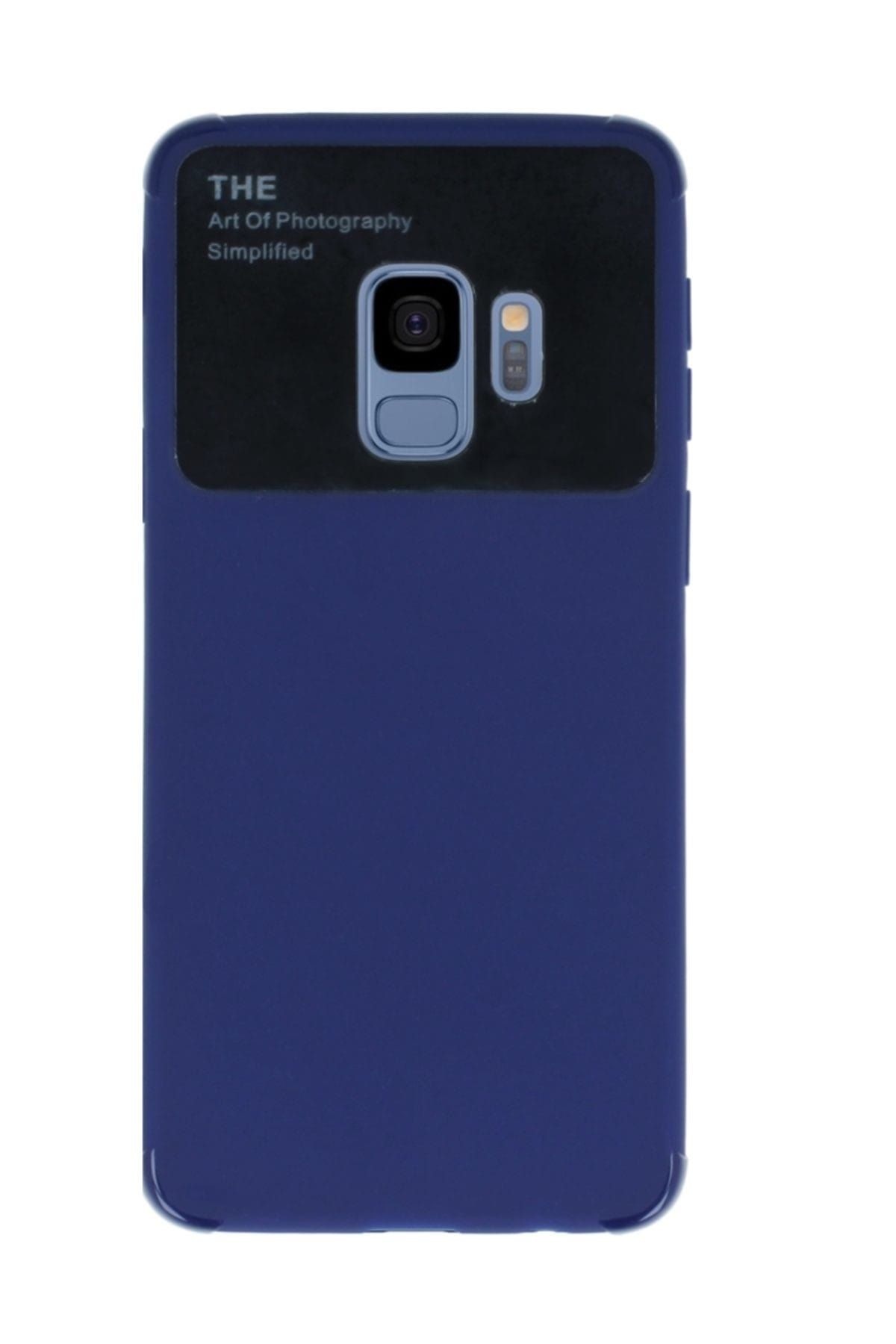 Eiroo Simplified Samsung Galaxy S9 Lacivert Silikon Kılıf