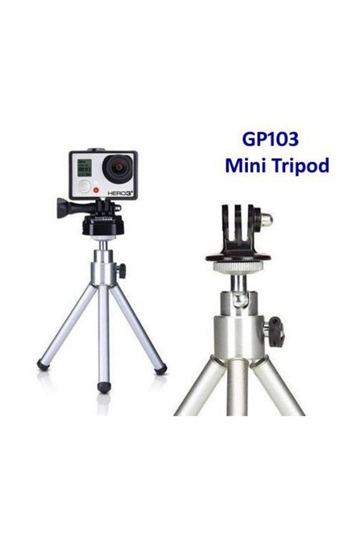Gplus Eken SJcam Tüm Aksiyon Kameralarla Uyumlu Minik Boy Tripod GP103