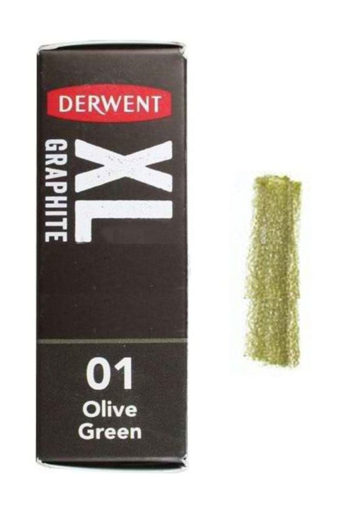 Derwent XL Graphite Block Sulandırılabilen Füzen 01 Olive Green