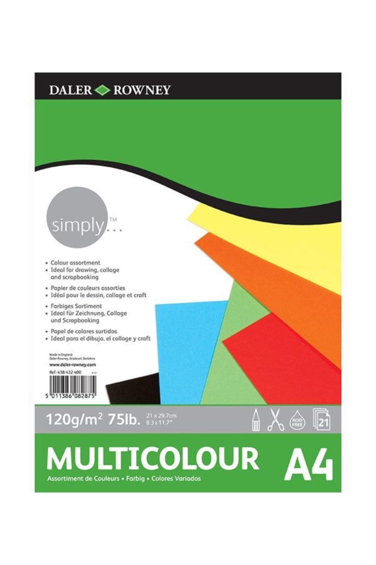 Daler Rowney Simply Multicolour Blok 21 Yaprak A4 120 g