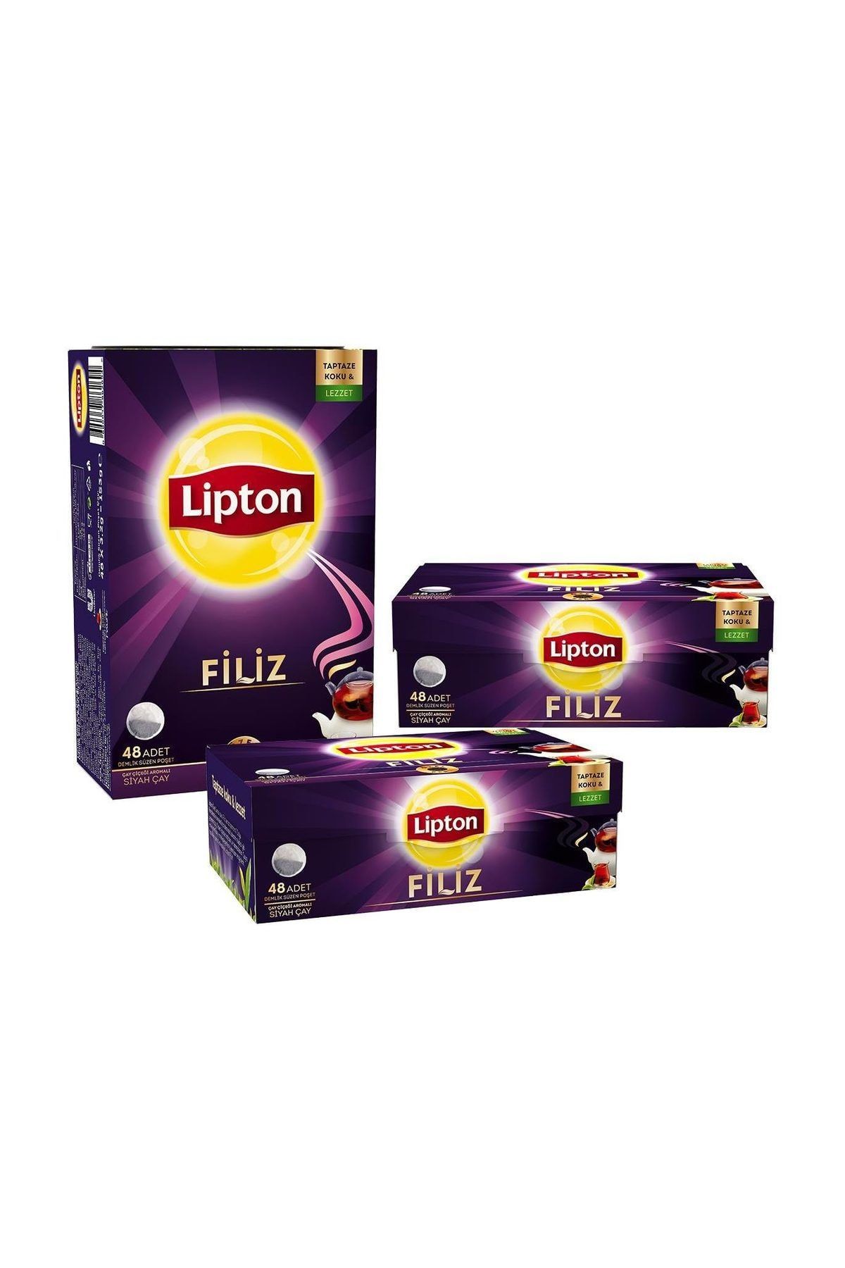 Lipton Filiz Demlik Poşet Çay 48'li x 3 Adet