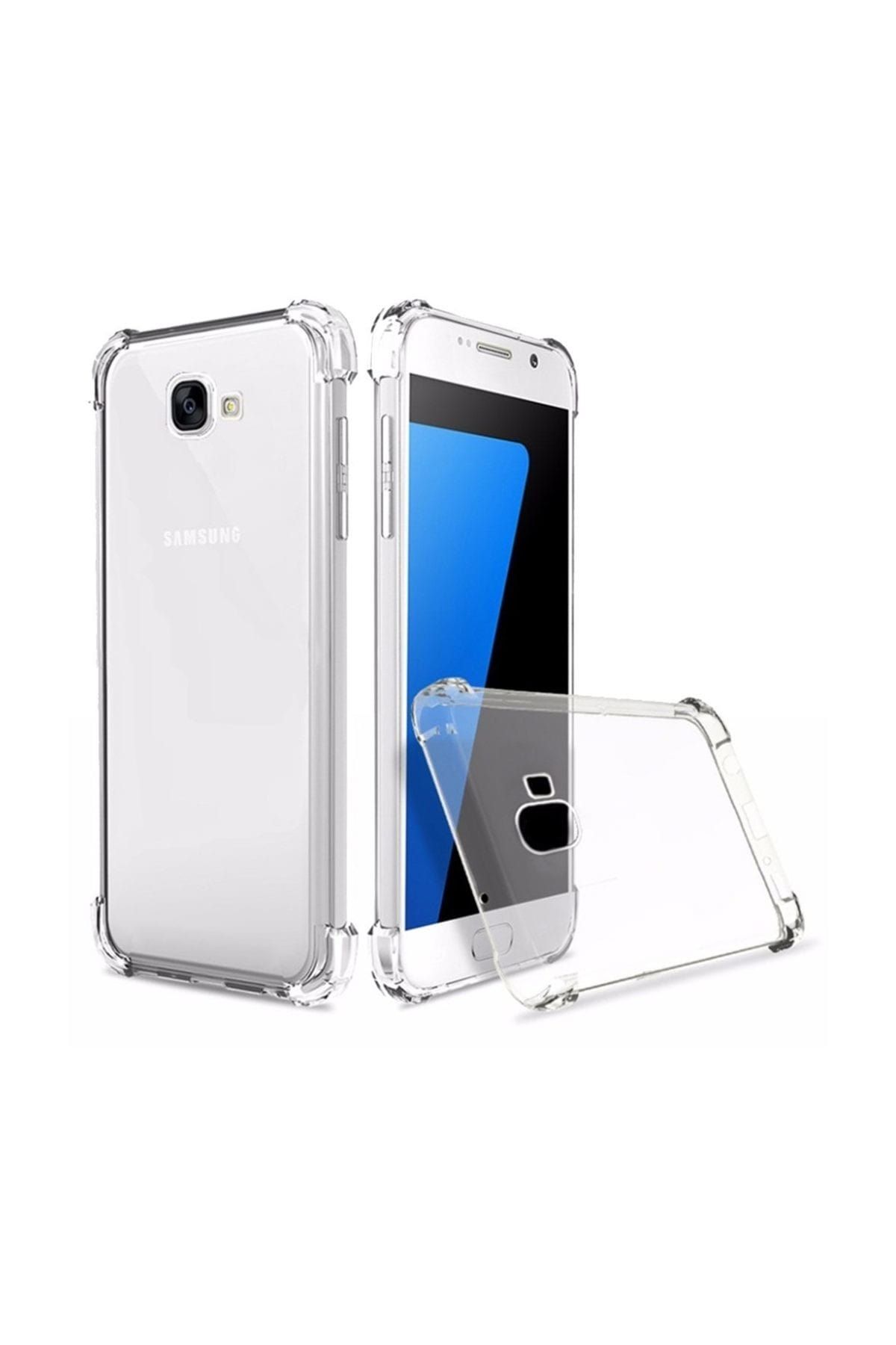 Telefon Aksesuarları Zengin Çarşım Samsung Galaxy J7 Prime Ultra İnce Şeffaf Airbag Anti Şok Silikon Kılıf - Şeffaf