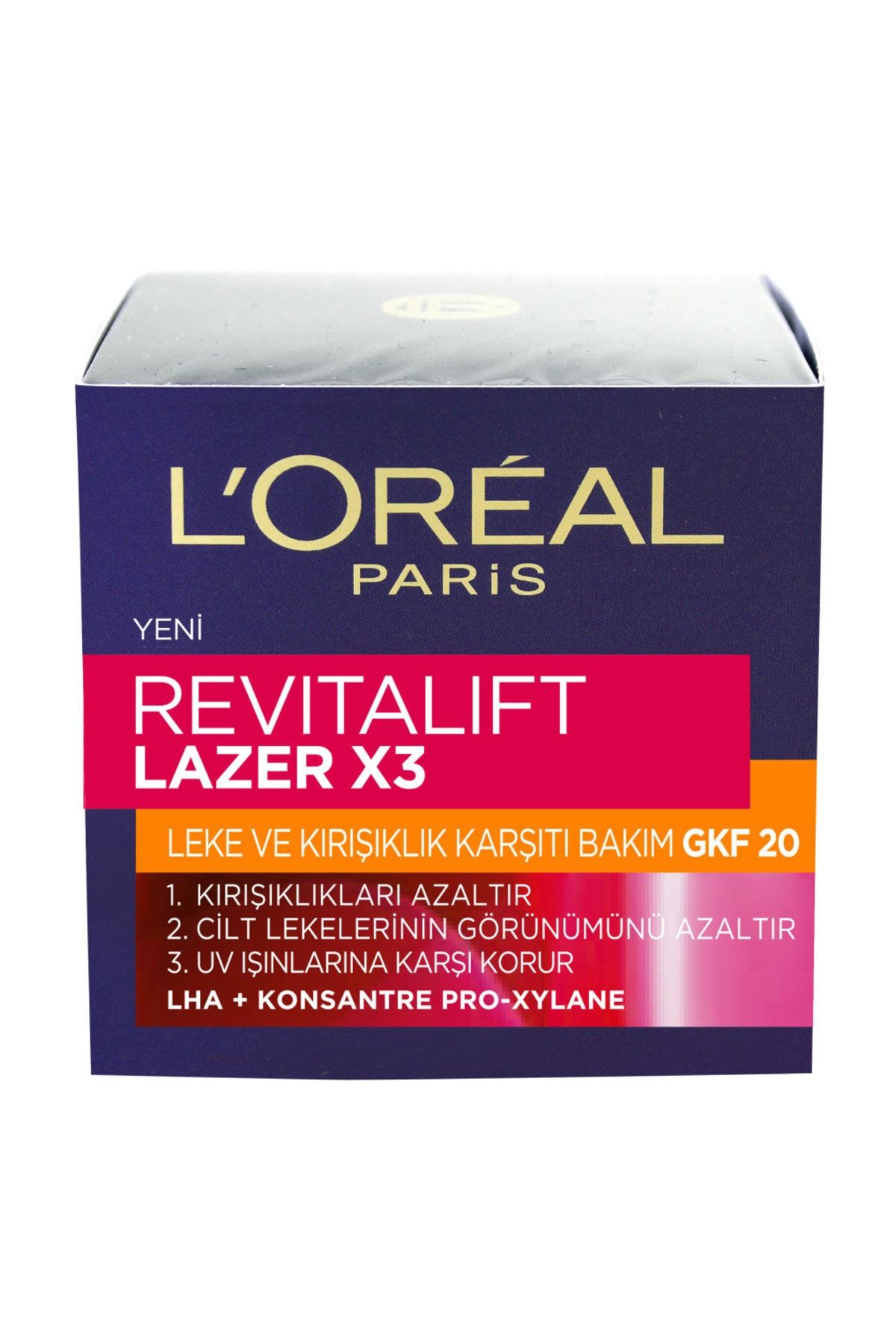 L'Oreal Paris Revitalift Lazer x3 Kırışıklık ve Leke Karşıtı Krem 50 ml