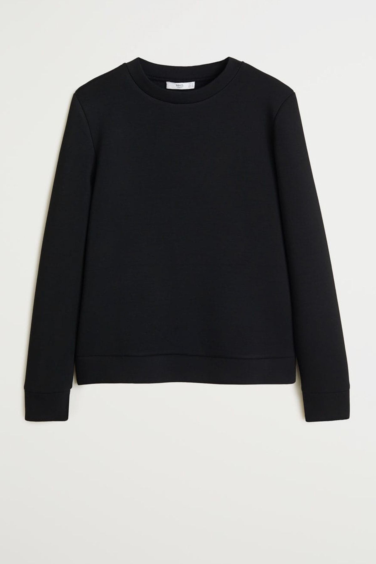 MANGO Kadın Siyah Basic Sweatshirt  51073786