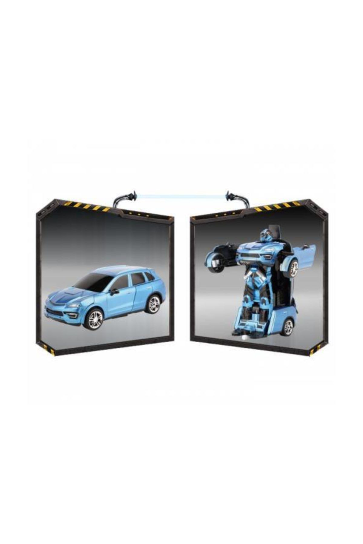 Kayyum Oyuncak Robota Dönüşebilen Uzaktan Kumandalı Araba Transformers Şarjlı Mavi