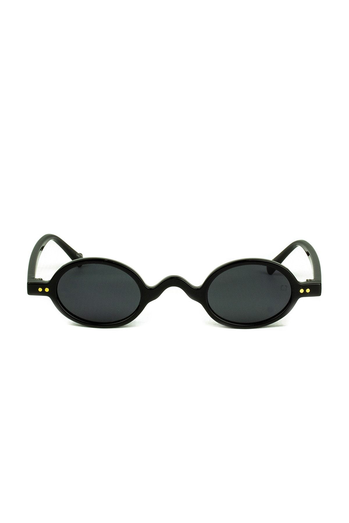 Zolo Eyewear Unisex Zolo Eyewear 97595 C4 Siyah Retro Mini Round Güneş Gözlüğü
