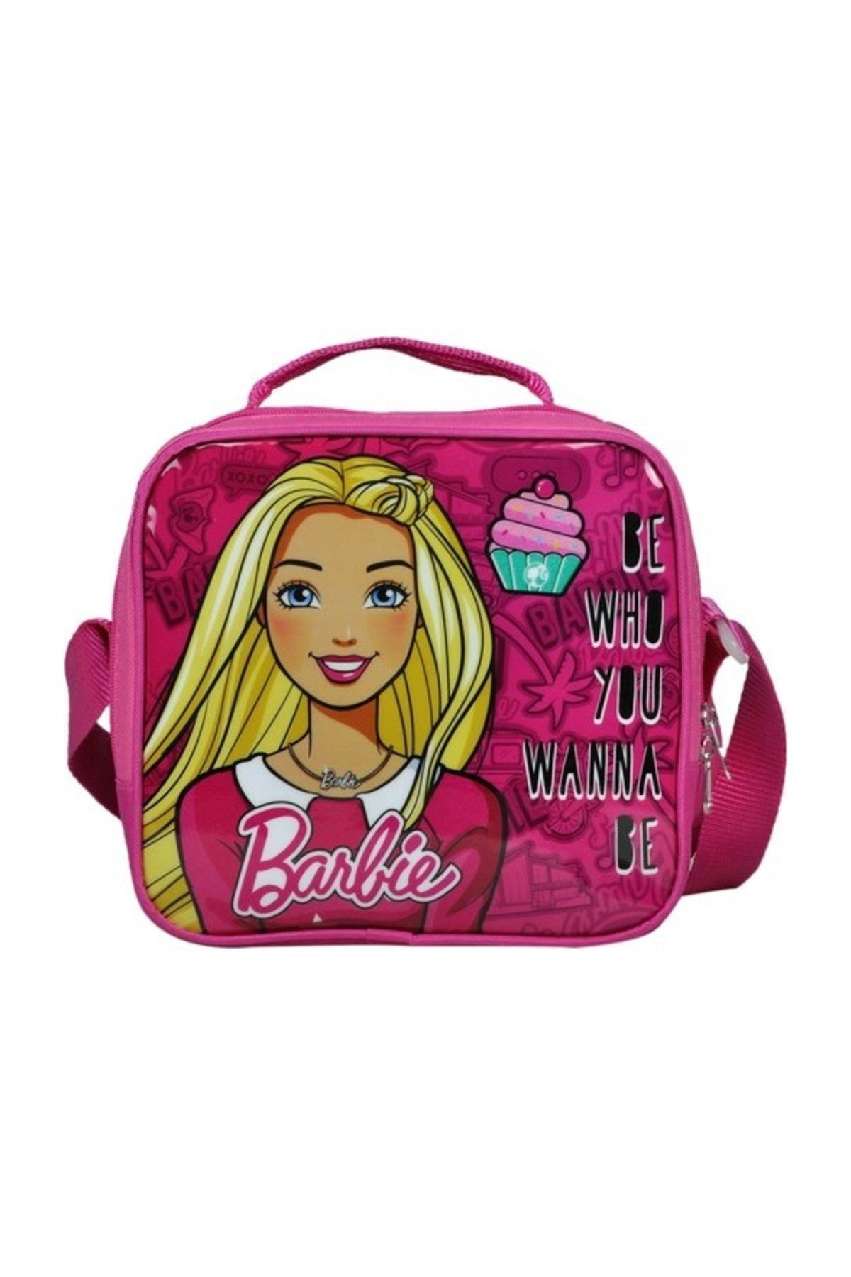 Barbie Kız Çocuk Pembe Tek Bölmeli  Beslenme Çanta - 96516