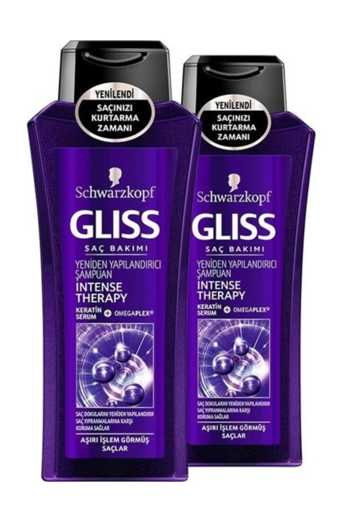 Men Perfect Gliss Intense Therapy Şampuan 400 ml x 2 Adet