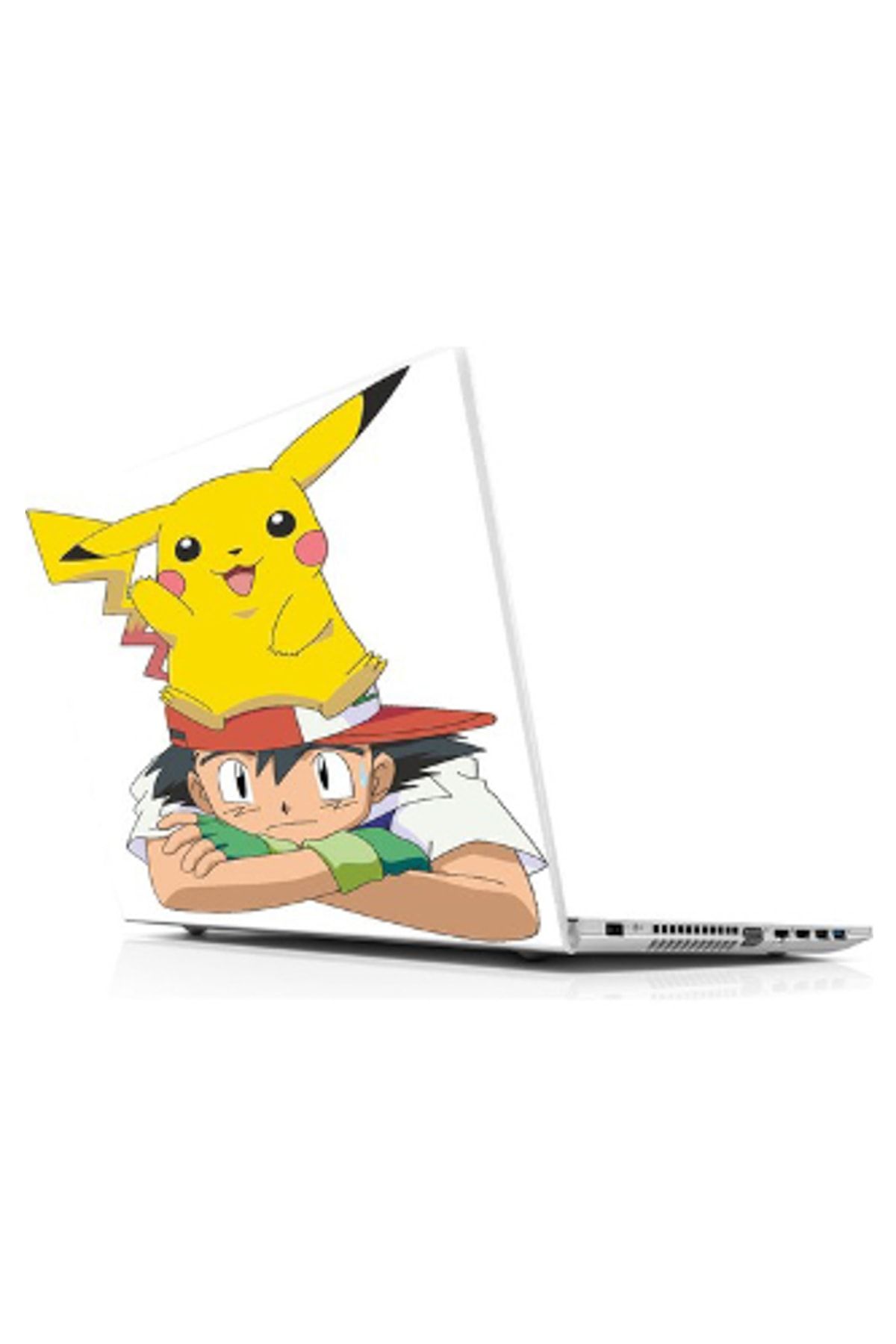 Sticker Sepetim Pokemon Hello Pikachu With Ash Dekoratif Laptop Sticker