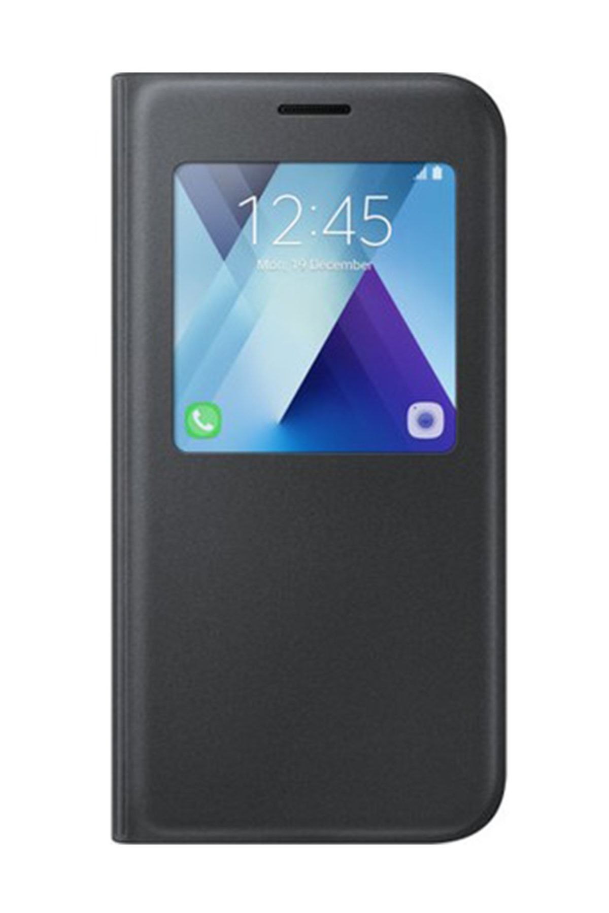 Samsung Galaxy A7 2017 S Wiew Standing Cover Siyah Kılıf