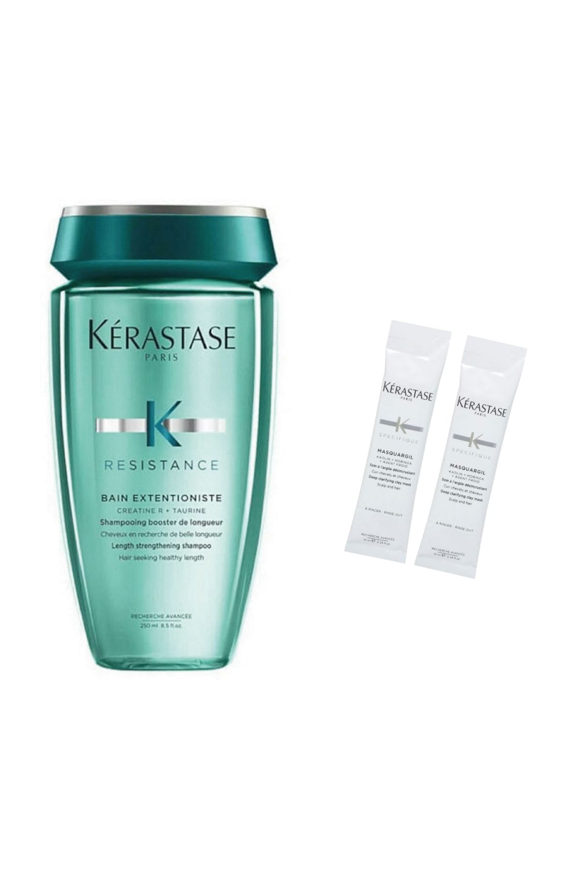 Kerastase Extentioniste Canlancırıcı Şampuan 250 ml + Saç Banyosu Öncesi Kil Maskesi 2 x 10 ml
