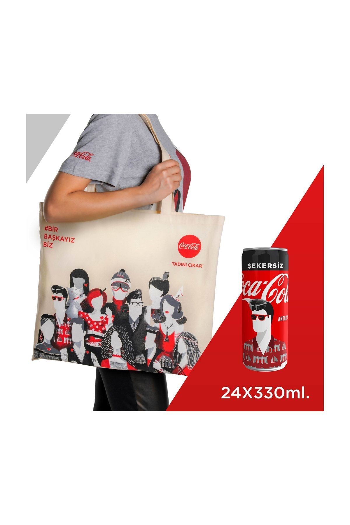 Coca-Cola 24'lü Coca-Cola 330 ml Çantalı Antalya Paketi