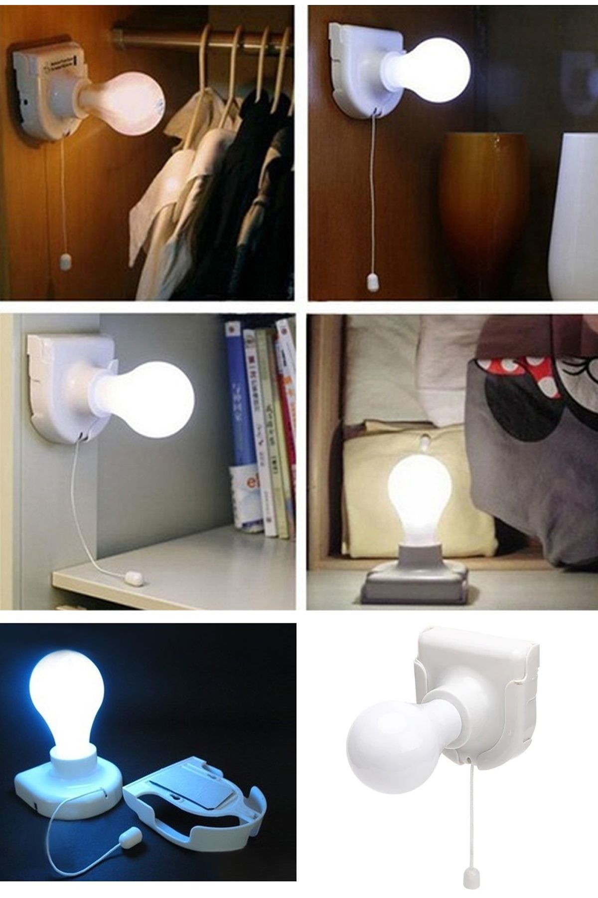 Xolo Stick Up Bulb Pilli Led Ampül Aç Kapa İpli Mutfak Tezgah Altı