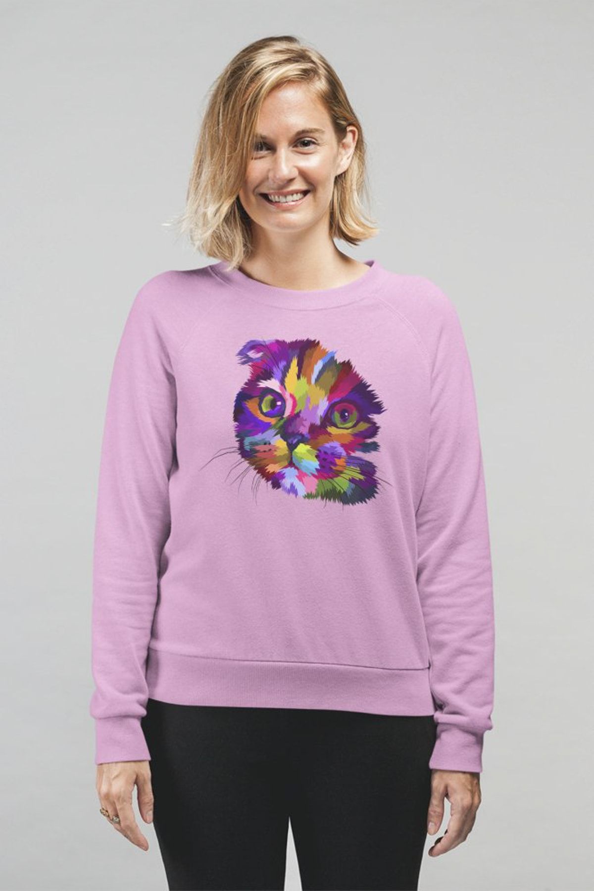 Angemiel Wear Kitty Kadın Sweatshirt A0148WK