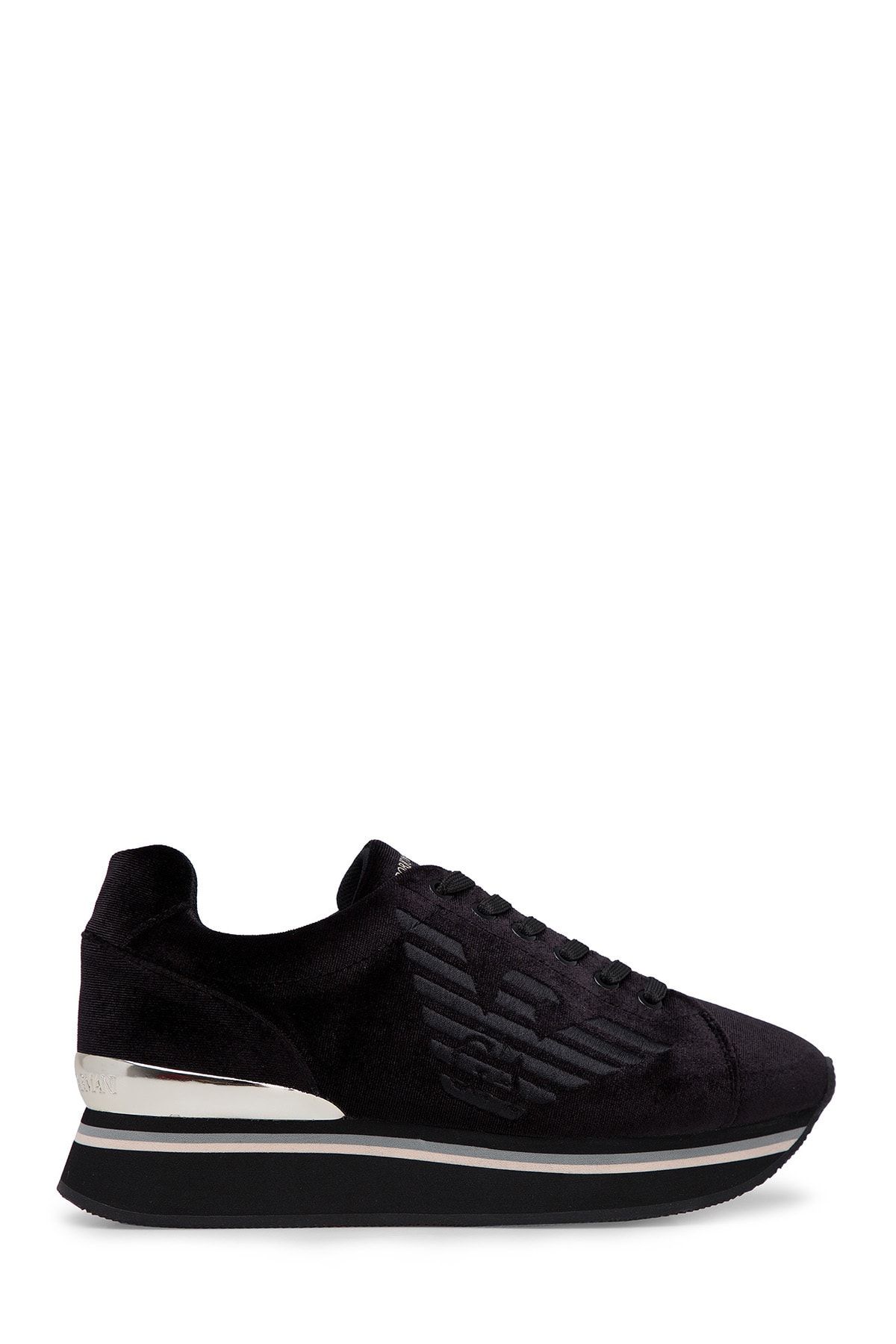 Emporio Armani Kadın Siyah Sneaker X3X057 XM064 K001