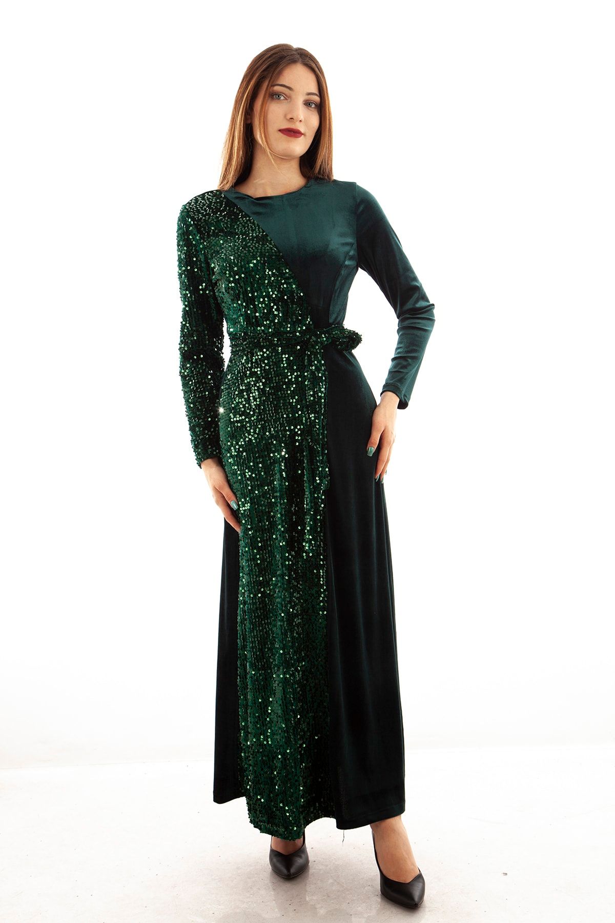 Ardanewline Kadın Zümrüt Abiye & Mezuniyet Elbisesi 3670010