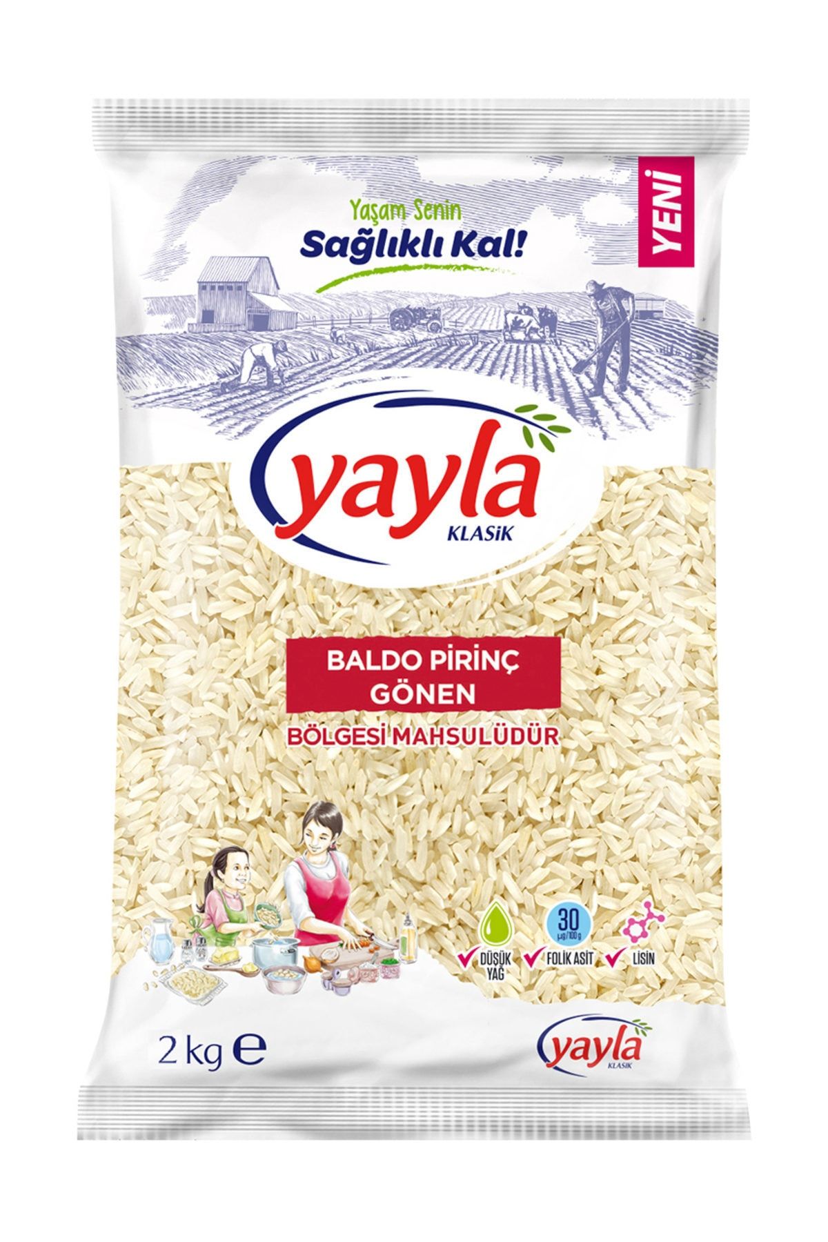 Yayla Baldo Pirinç 2 kg Gönen Bölgesi Mahsulü
