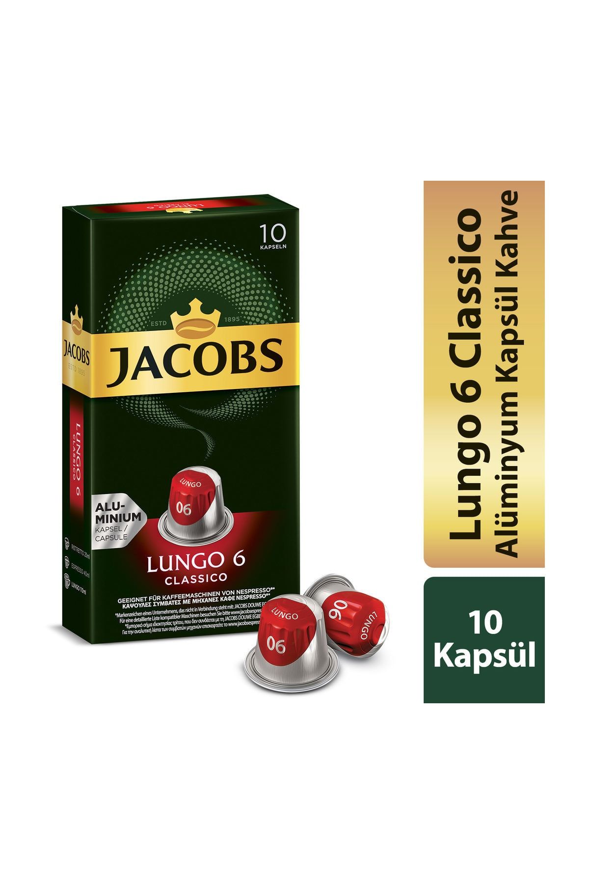 Jacobs Jacobs Capsule Lungo 6 Classico 52 G