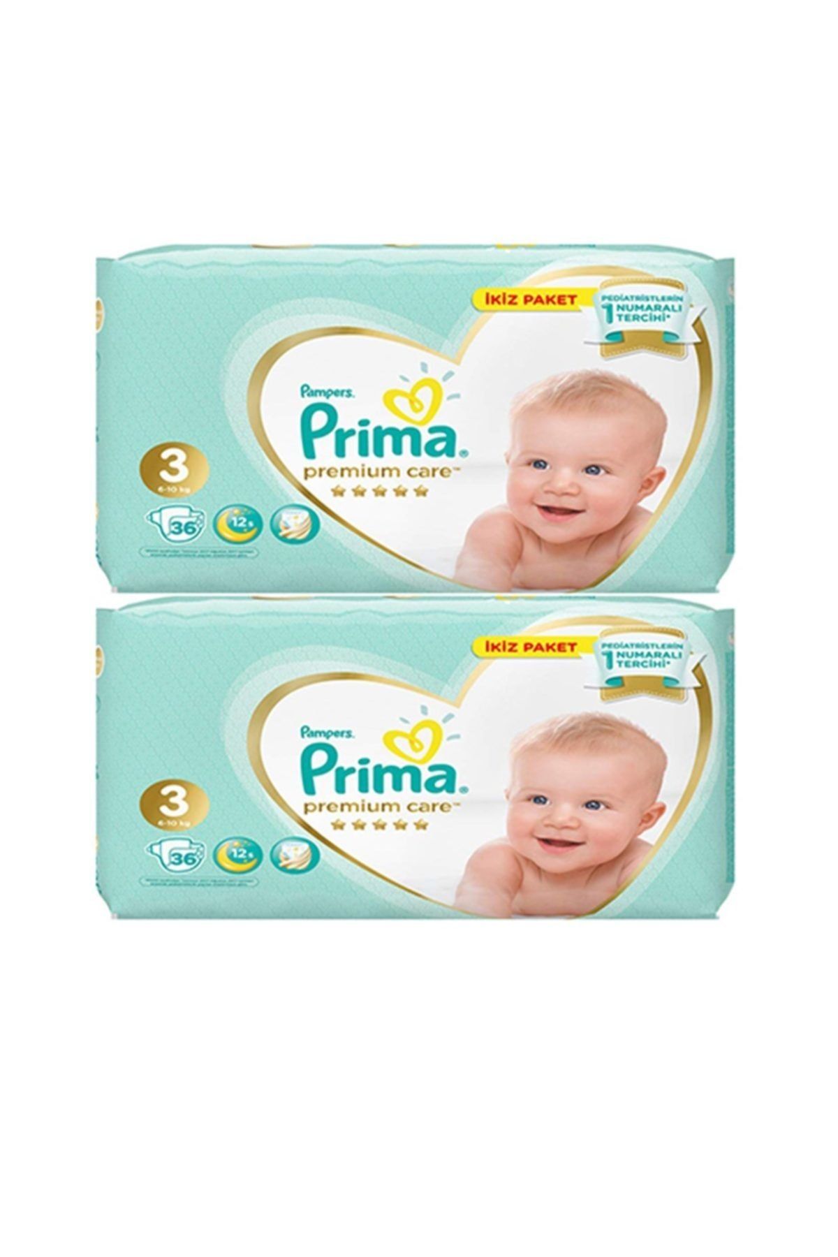 Prima Premium Care 3 Beden 36x2 72'li Bebek Bezi