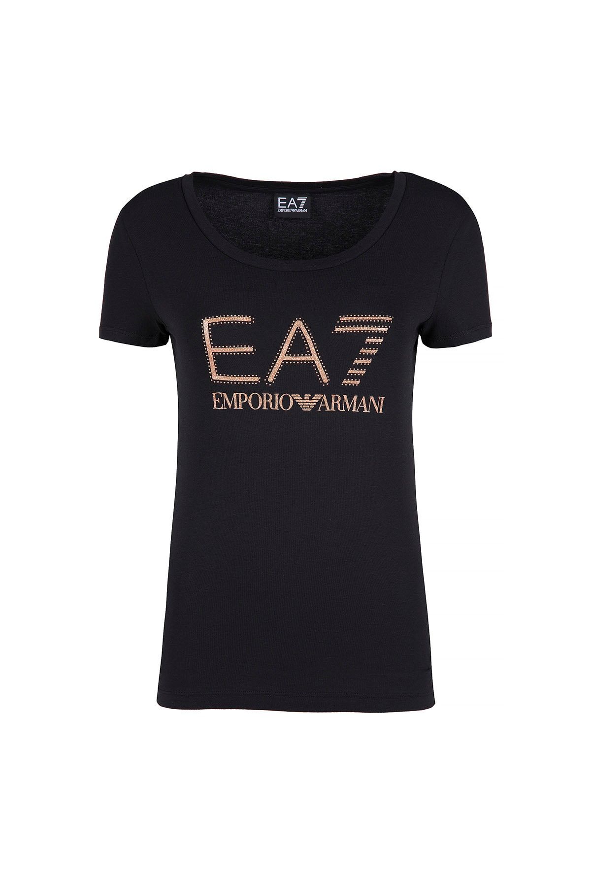 EA7 Siyah Kadın T-Shirt