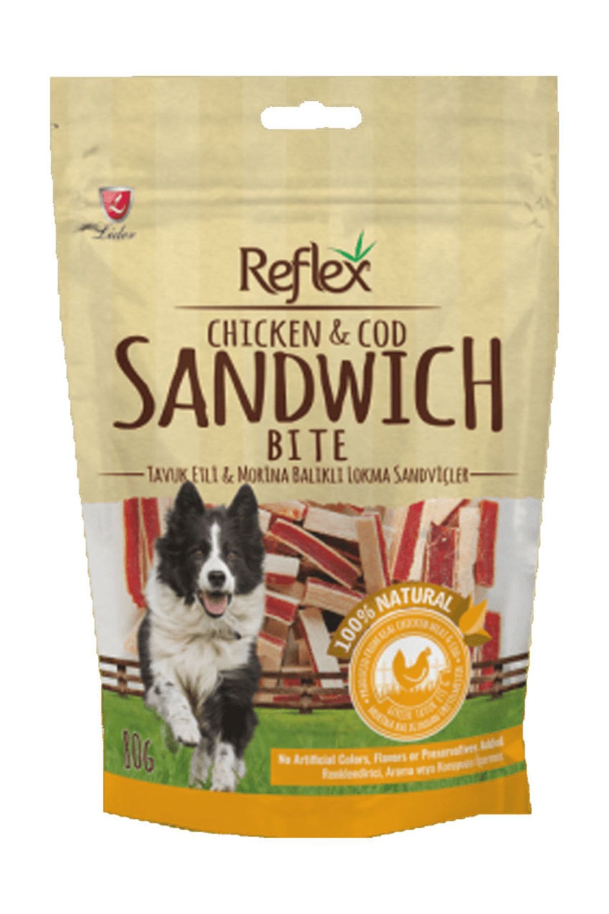Reflex Tavuklu Morina Balıklı Sandviç Köpek Ödül Çubuğu 80 gr