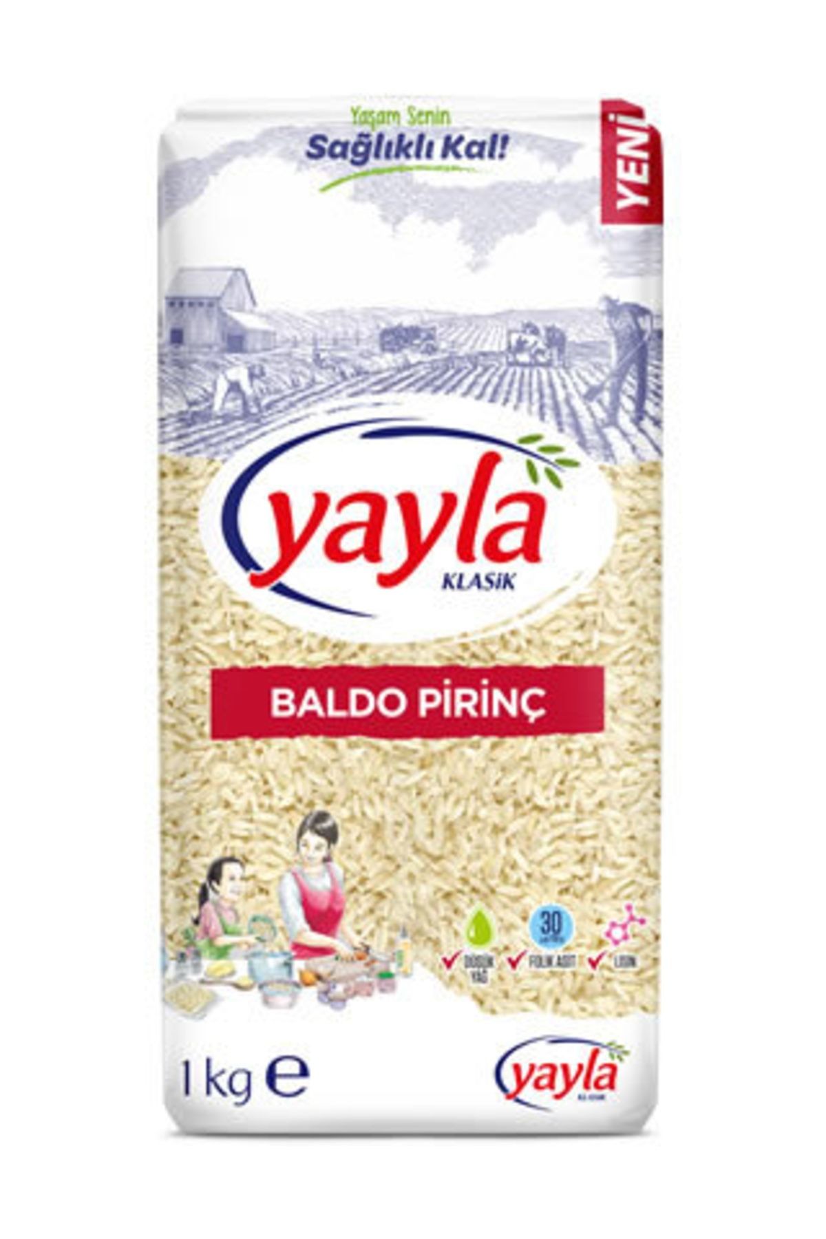Yayla Baldo Pirinç 1 kg Gönen Bölgesi Mahsulü