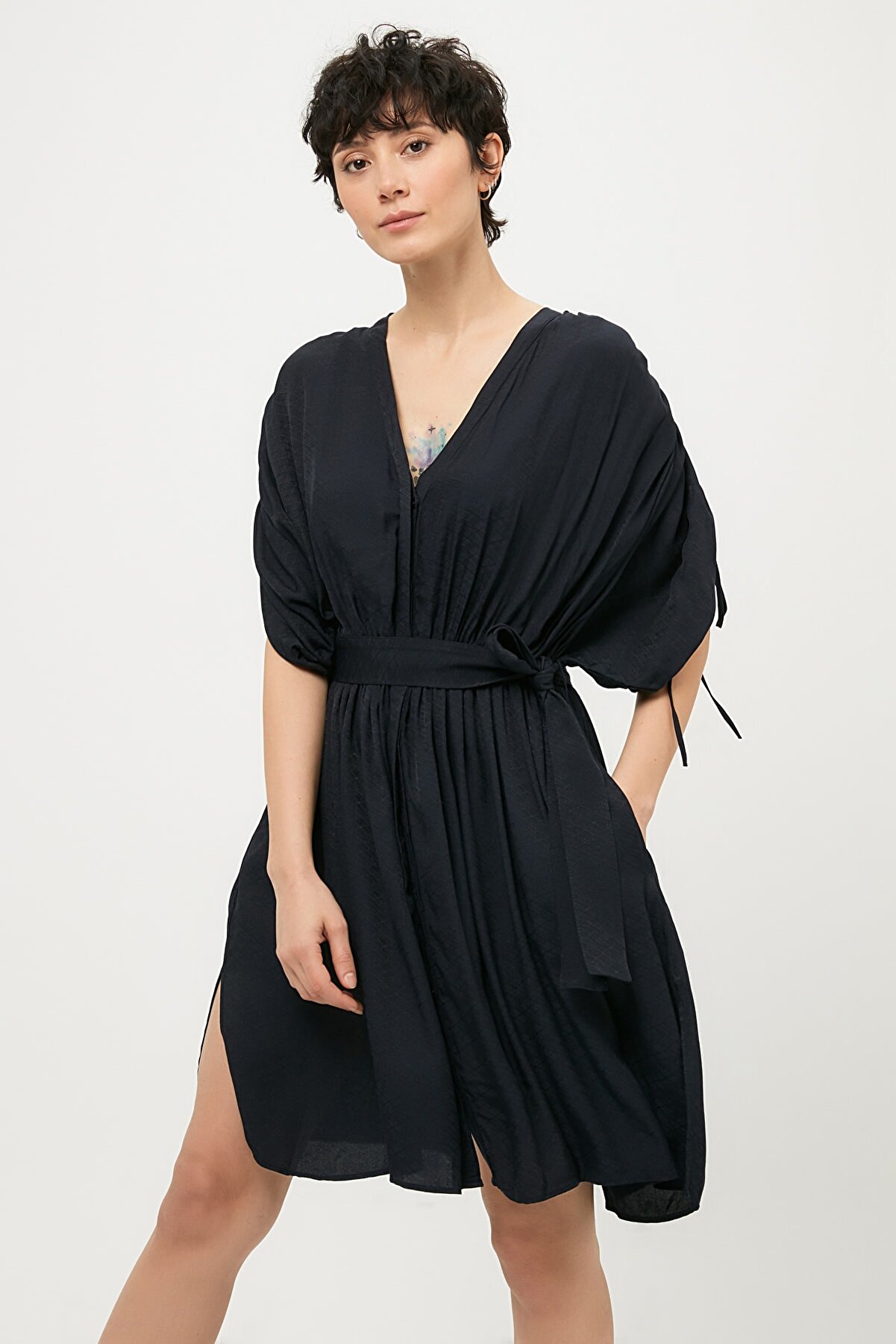 İpekyol Kadın K.Lacivert Elbise IS1190002248