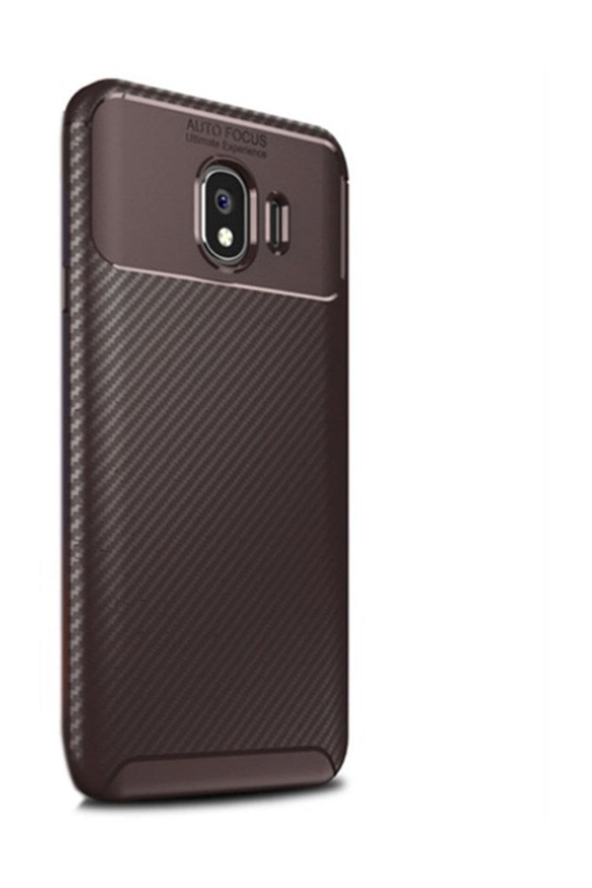 CaseStreet Samsung Galaxy J4 Kılıf Negro Karbon Dizayn Silikon + Nano