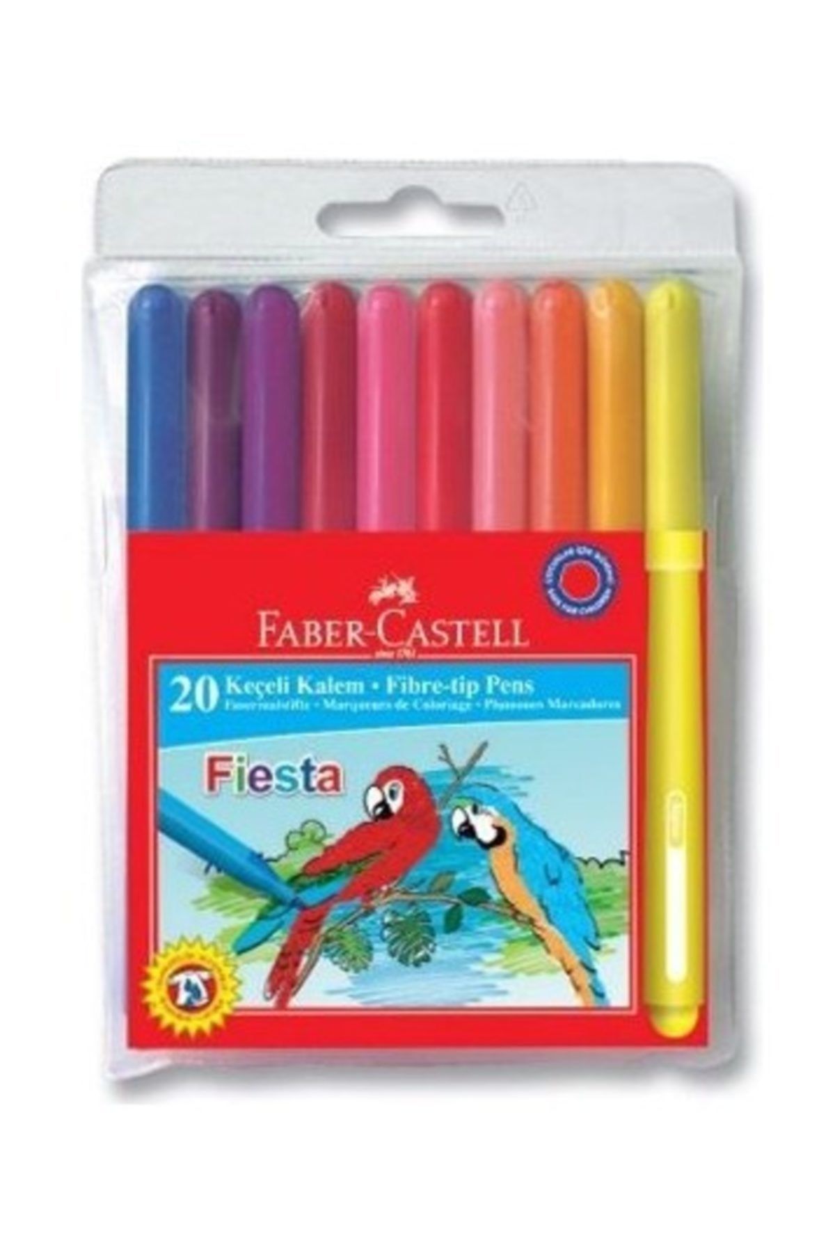 Faber Castell Faber-castell Fiesta Keçeli Kalem 20'li Poşet