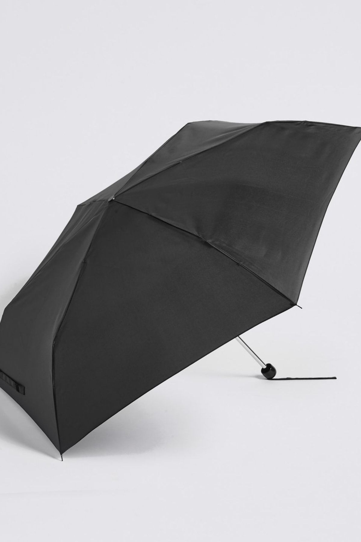 Marks & Spencer Kadın Siyah Pırıltılı Kompakt Şemsiye T01000622U