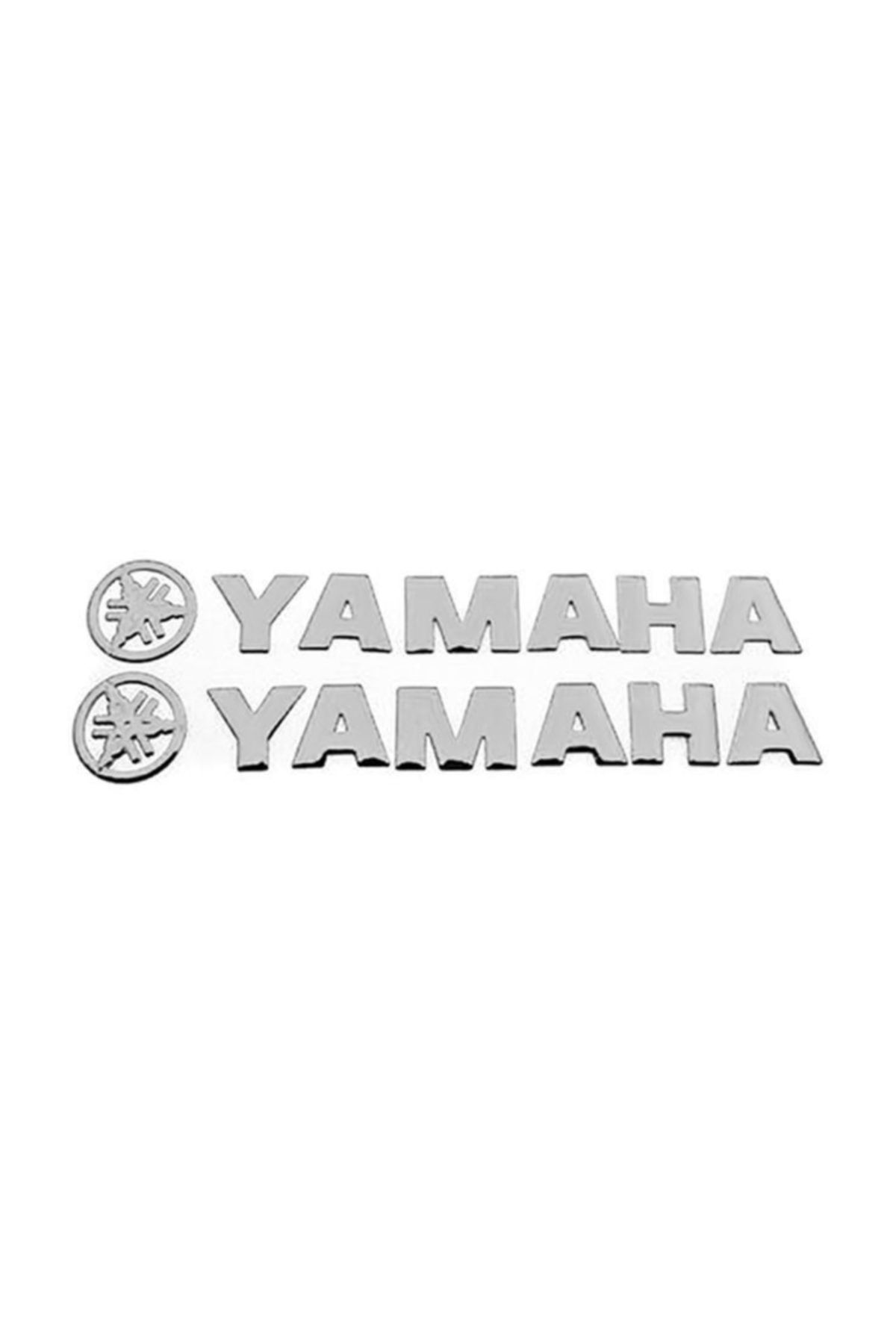 Knmaster Yamaha Kabartmalı Sticker Yapıştırma Gümüş