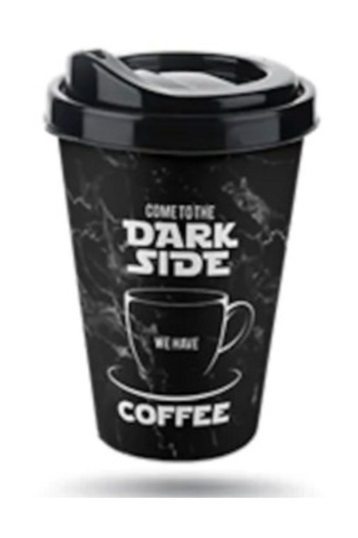 Titiz Ihtiyaçlimanı  Coffe Plastik Bardak 400 Ml (dark Side), Kahve Çay Bardağı