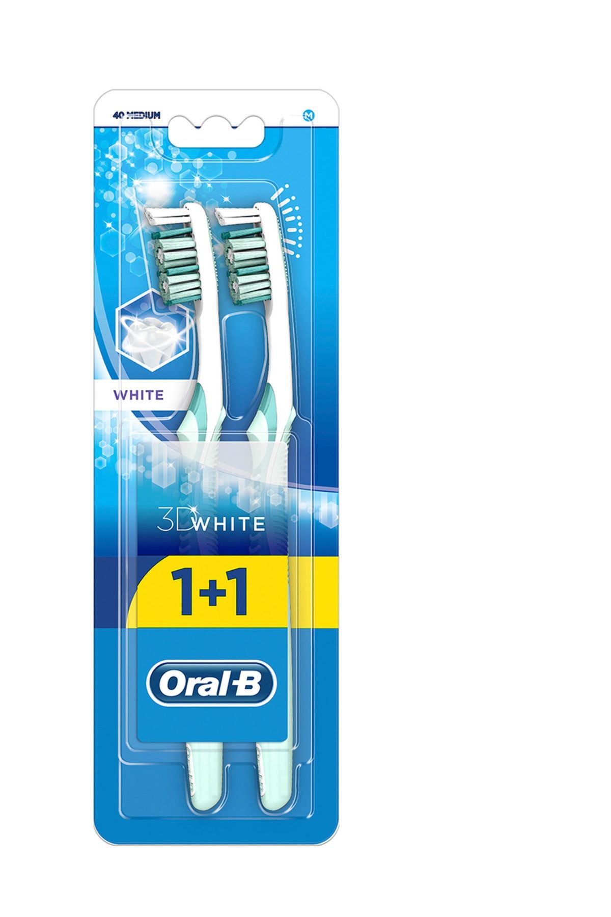 Oral-B Oral-b Diş Fırçası Advantage 3 Boyutlu Beyazlık 40 Orta 1 Alana 1 Bedava Paketi