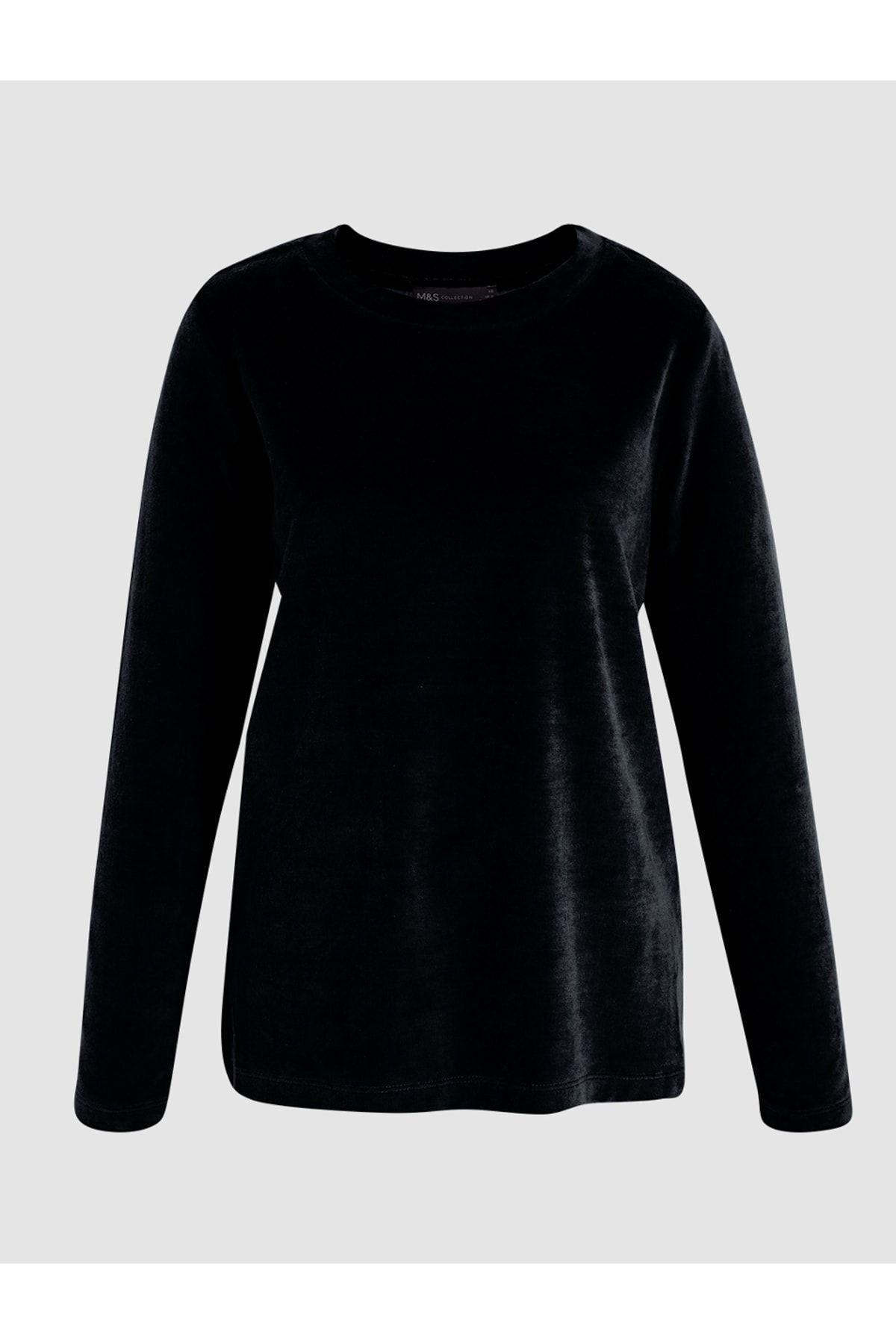 Marks & Spencer Kadın Siyah Uzun Kollu T-Shirt T41006461X