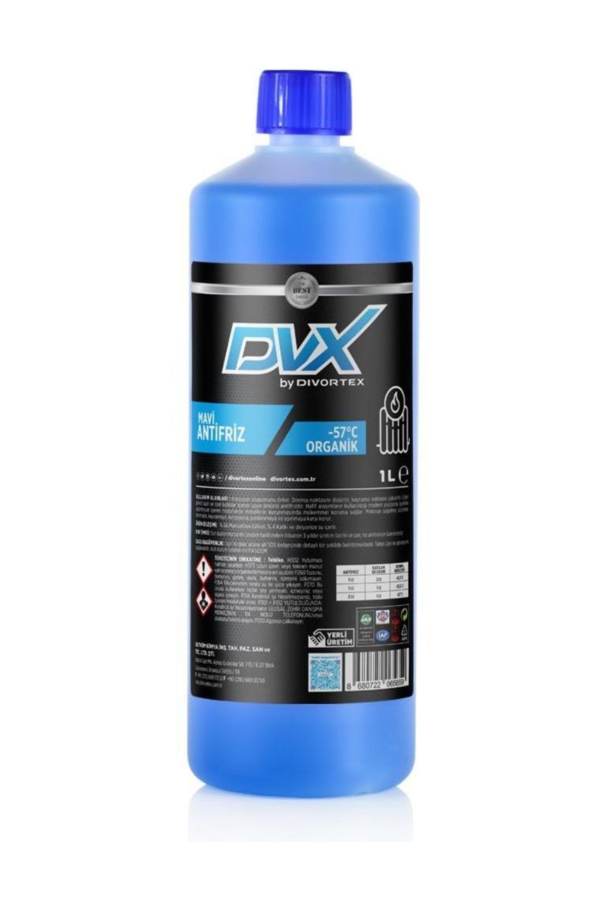 Divortex Dvx -57° Organik Mavi Antifriz 1 Lt