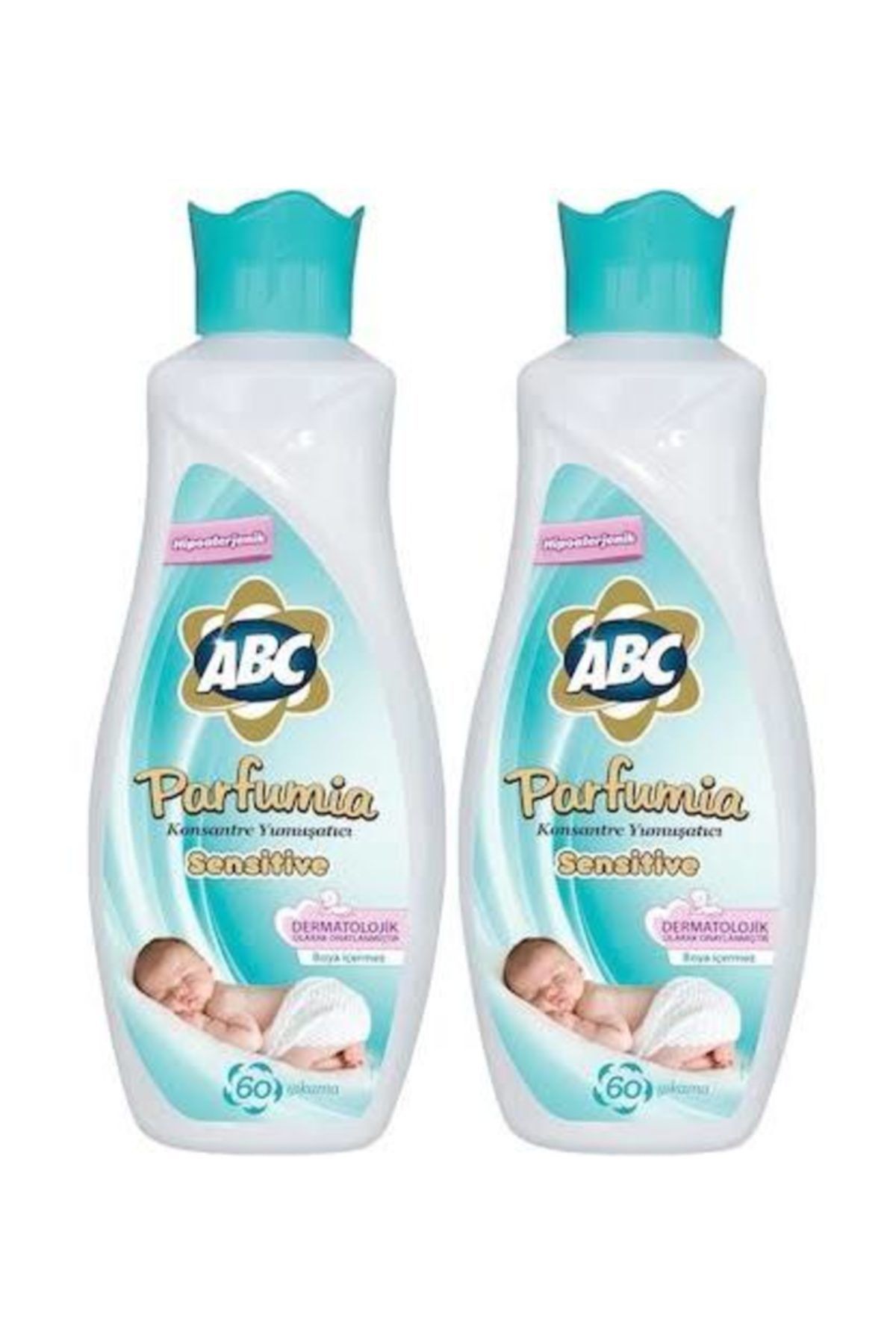 ABC Parfumia Sensitive Konsantre Bebek Çamaşır Yumuşatıcısı 1440 ml x 2 Adet