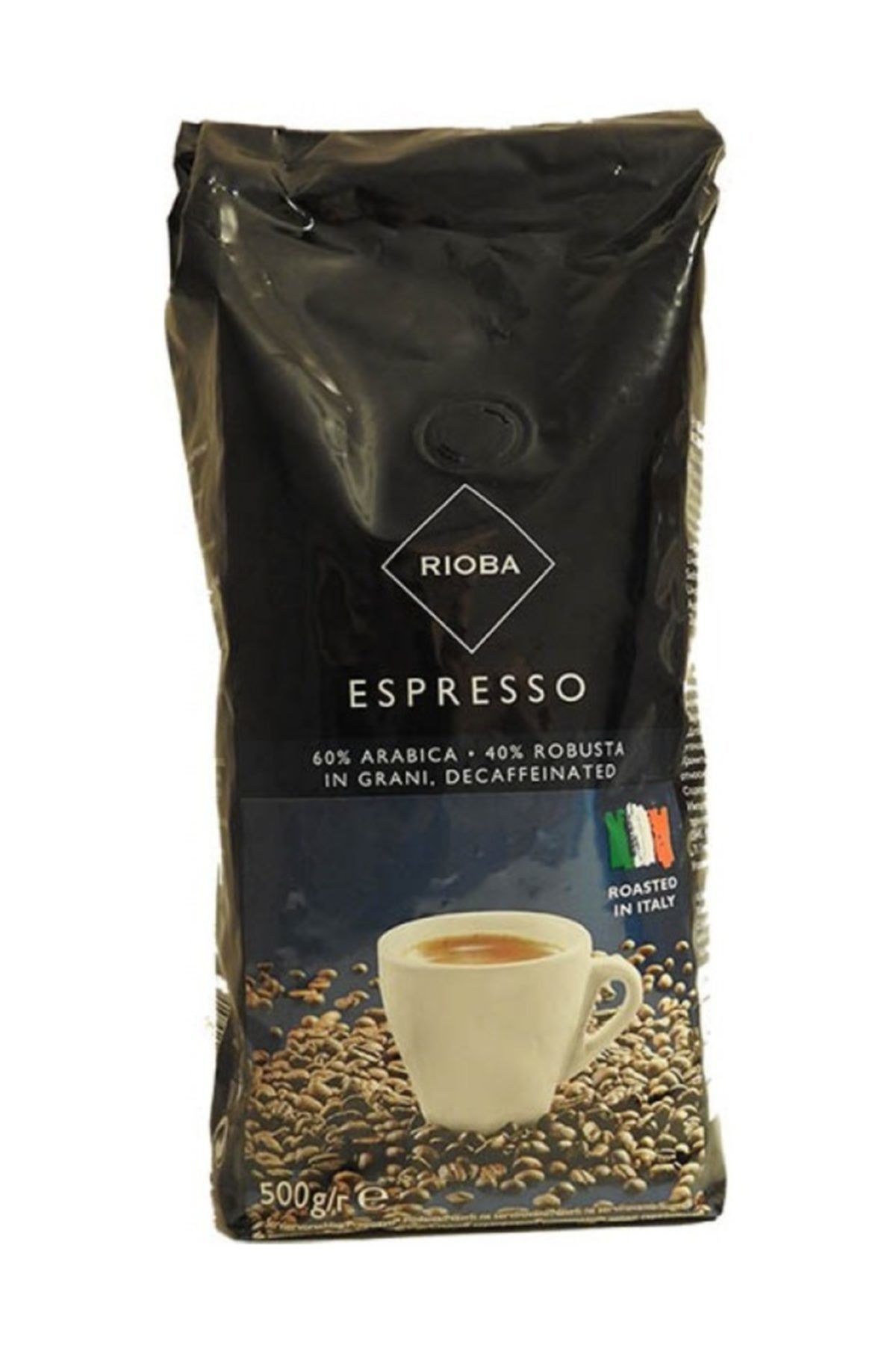 Rioba Kafeinsiz%60 Arabica Ve%40 Robusta Çekirdek Kahve 500 gr