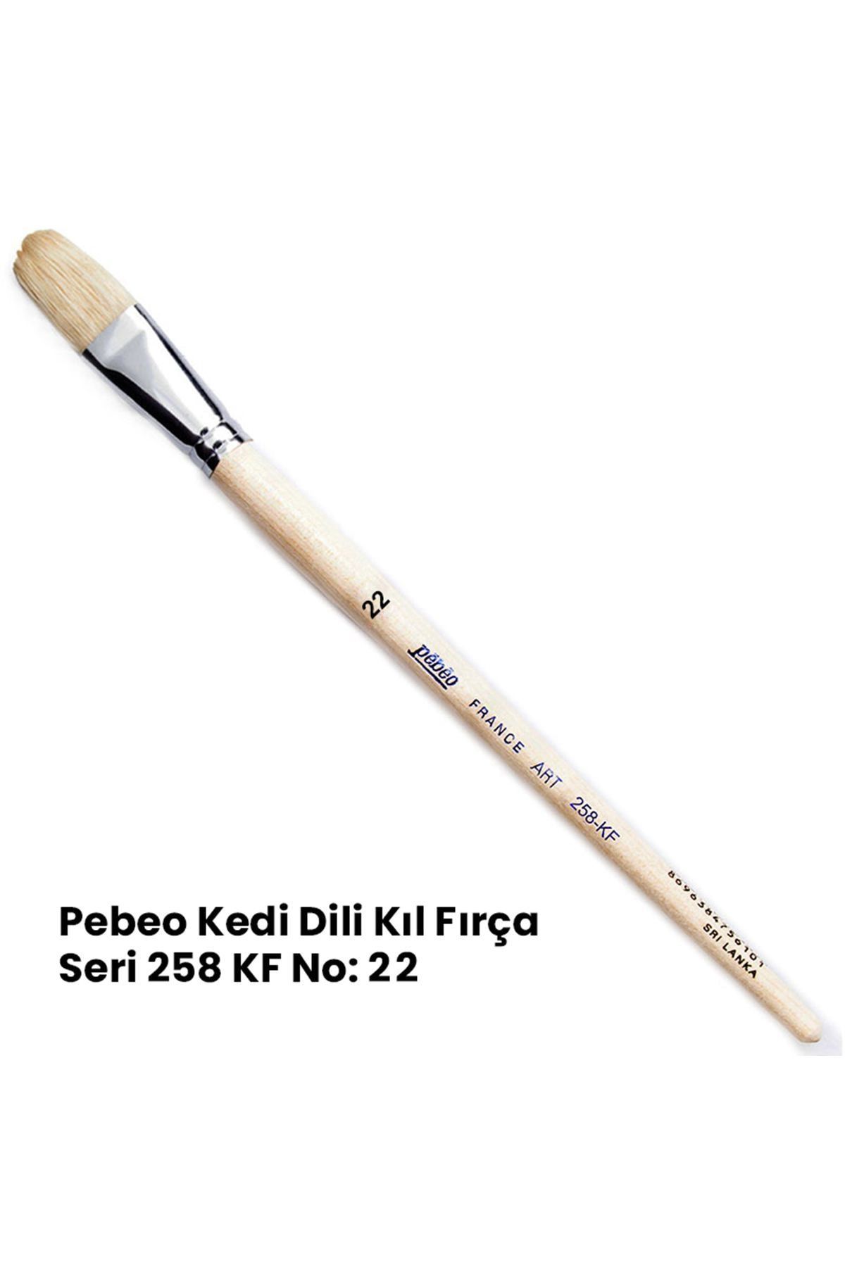 Pebeo 258KF Seri Kedi Dili Fırça No 22
